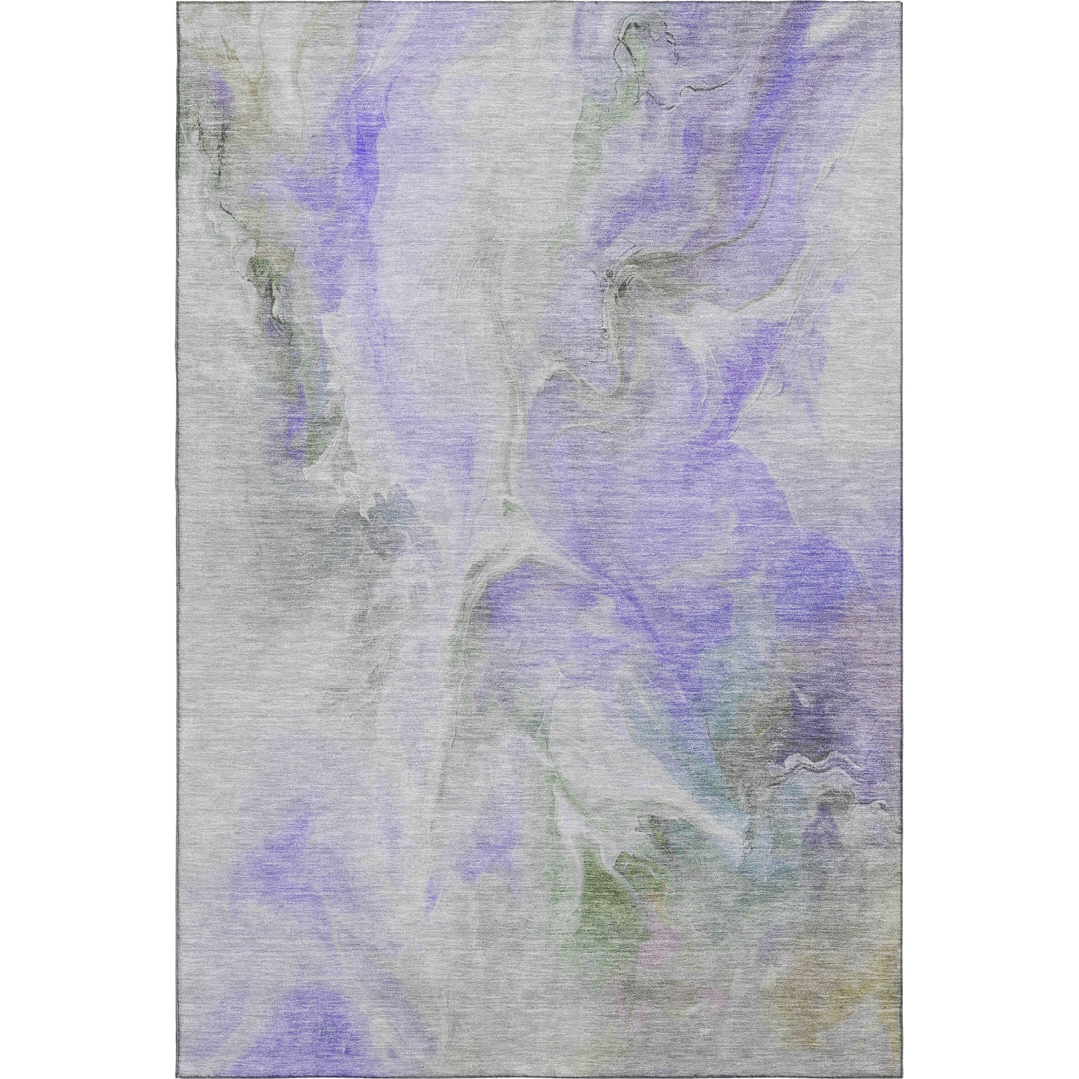 Oslo Machine Washable Transitional Lavender Purple Rug 2'6" x 3'10" #shape_Rectangle