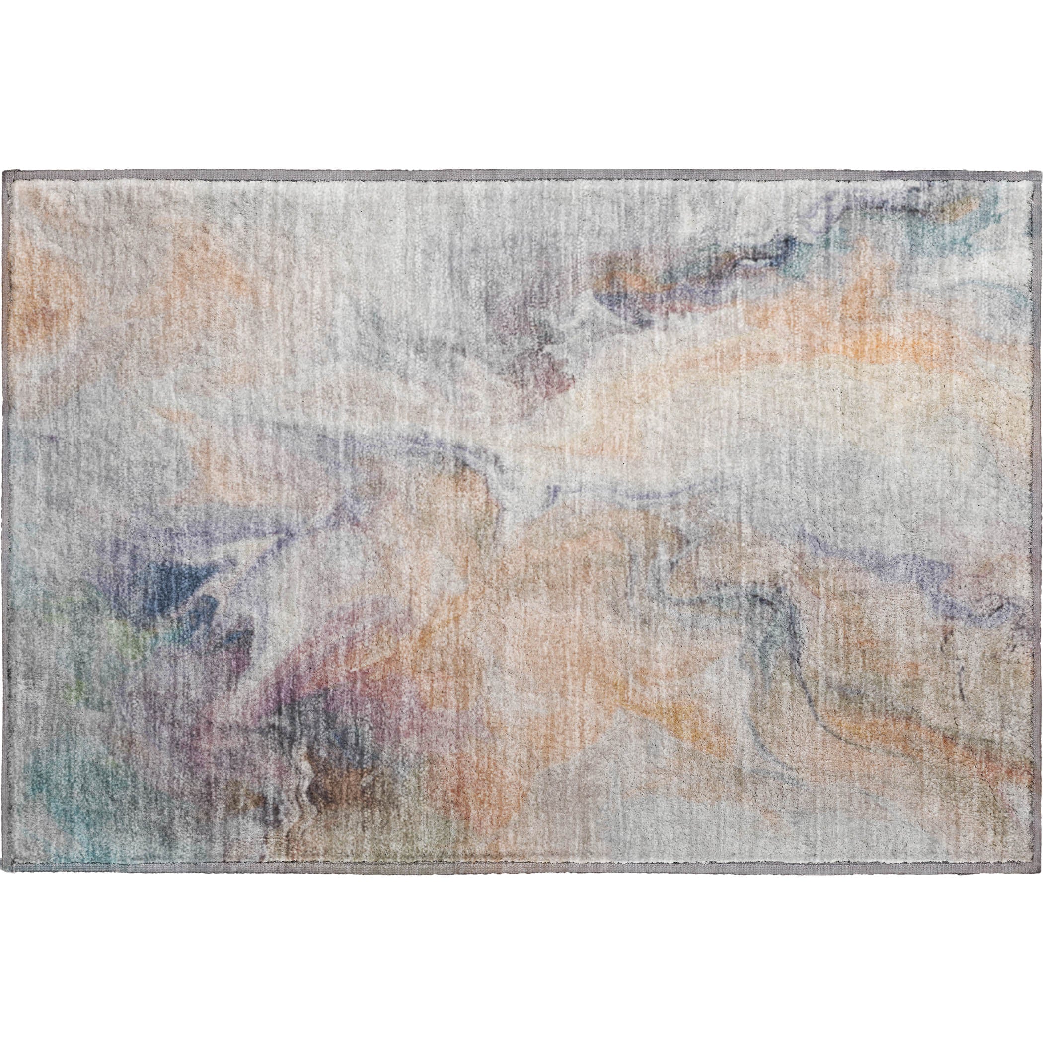 Oslo Machine Washable Transitional Linen Ivory Rug 1'8" x 2'6" #shape_Rectangle
