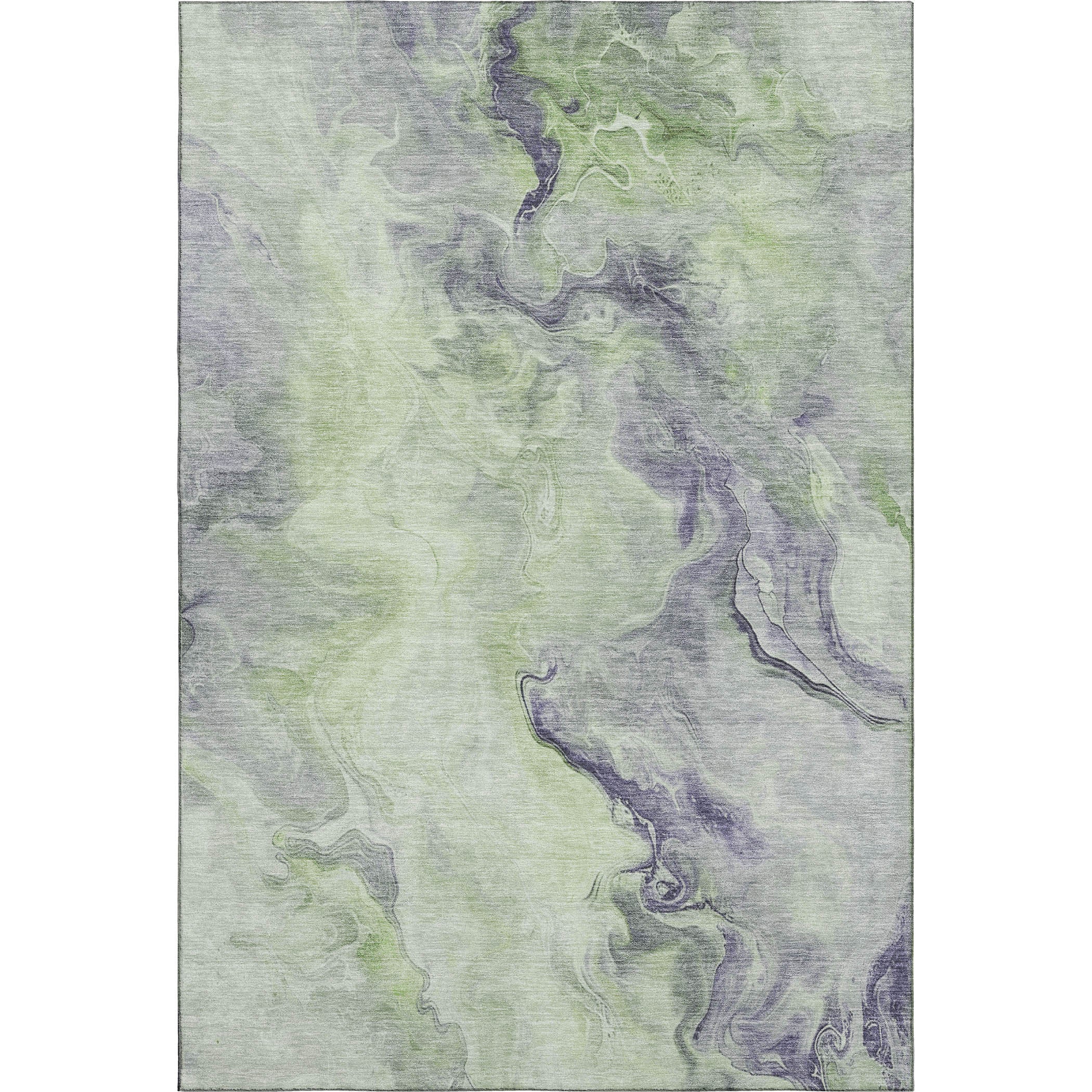 Lisbon Machine Washable Transitional Aloe Green Rug 2'6" x 3'10" #shape_Rectangle