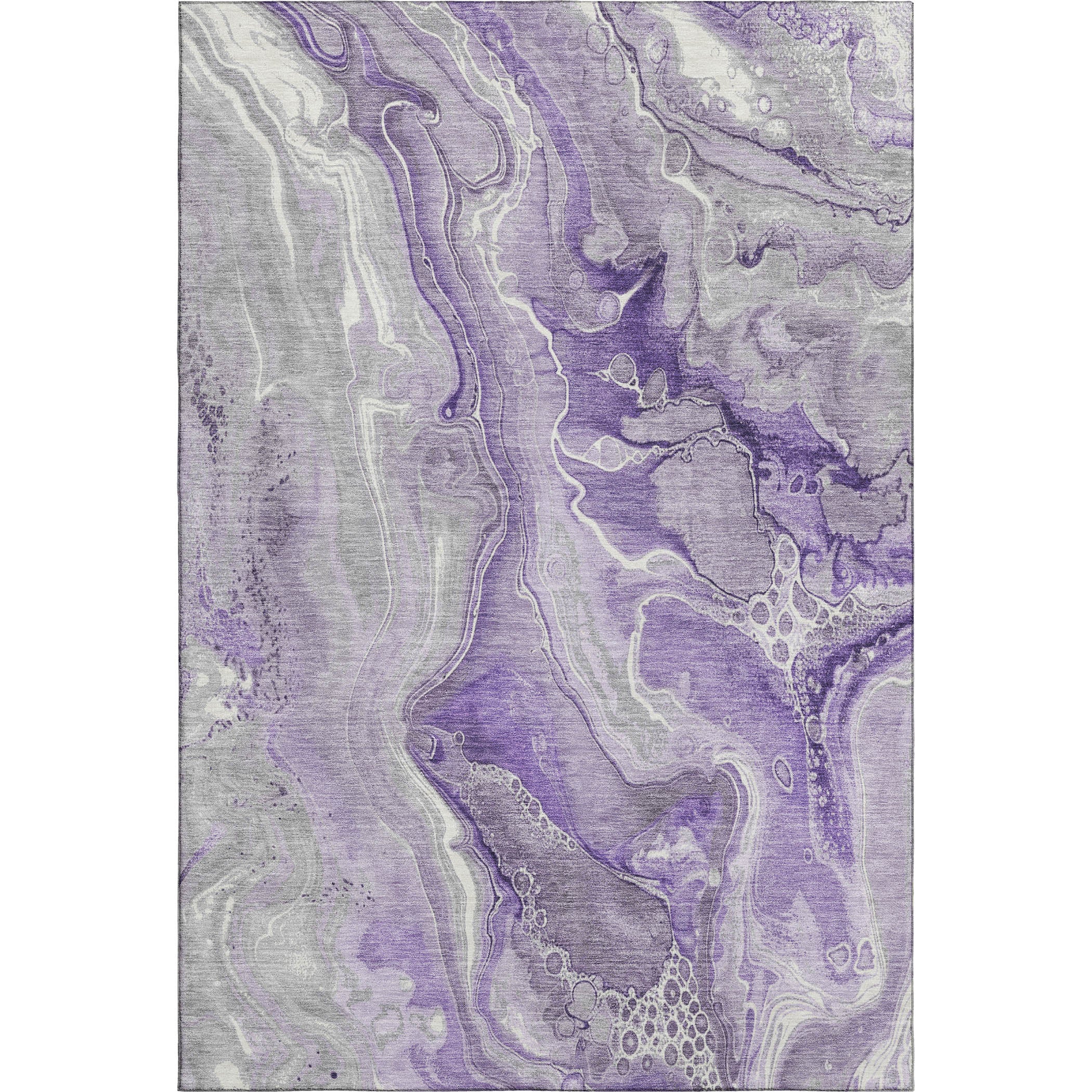 Kotor Machine Washable Transitional Purple Rug 2'6" x 3'10" #shape_Rectangle