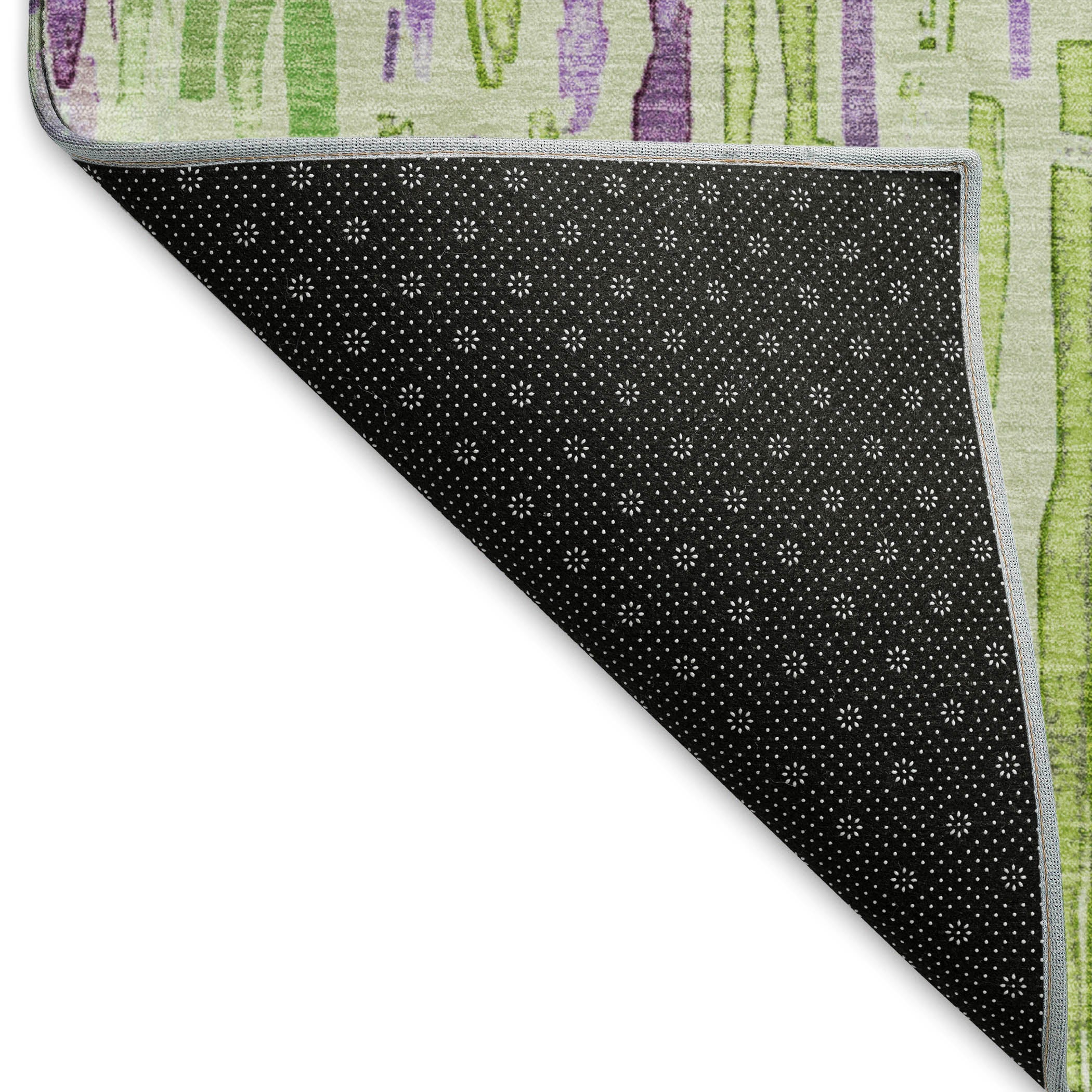 Prague Machine Washable Transitional Aloe Green Rug 1'8" x 2'6" #shape_Rectangle