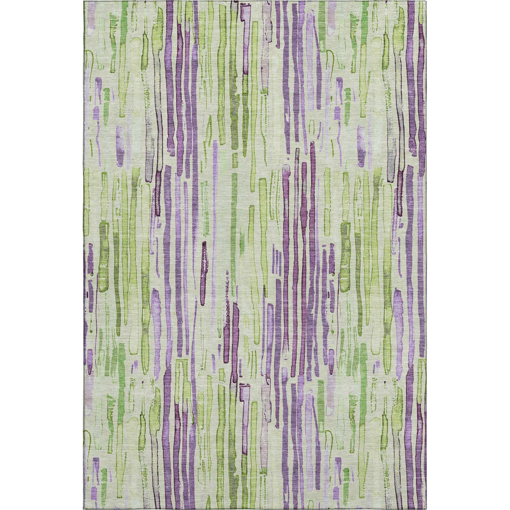 Prague Machine Washable Transitional Aloe Green Rug 2'6" x 3'10" #shape_Rectangle