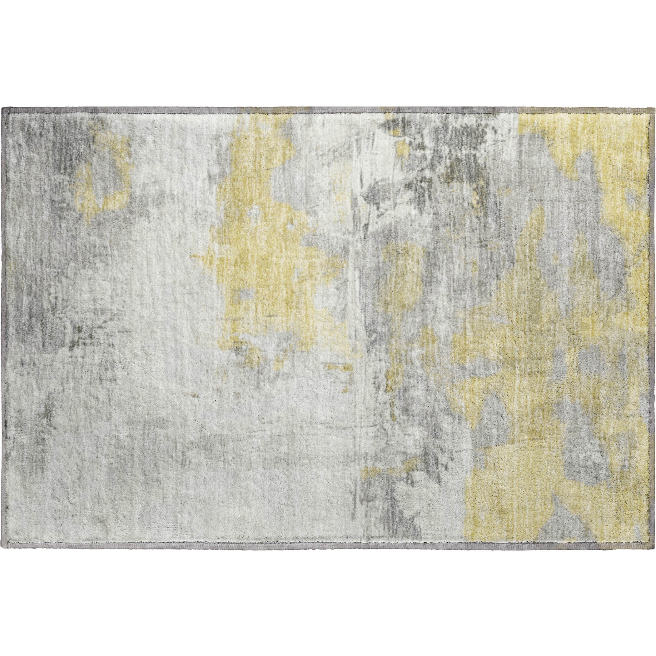 Bern Machine Washable Transitional Gold Rug 1'8" x 2'6" #shape_Rectangle