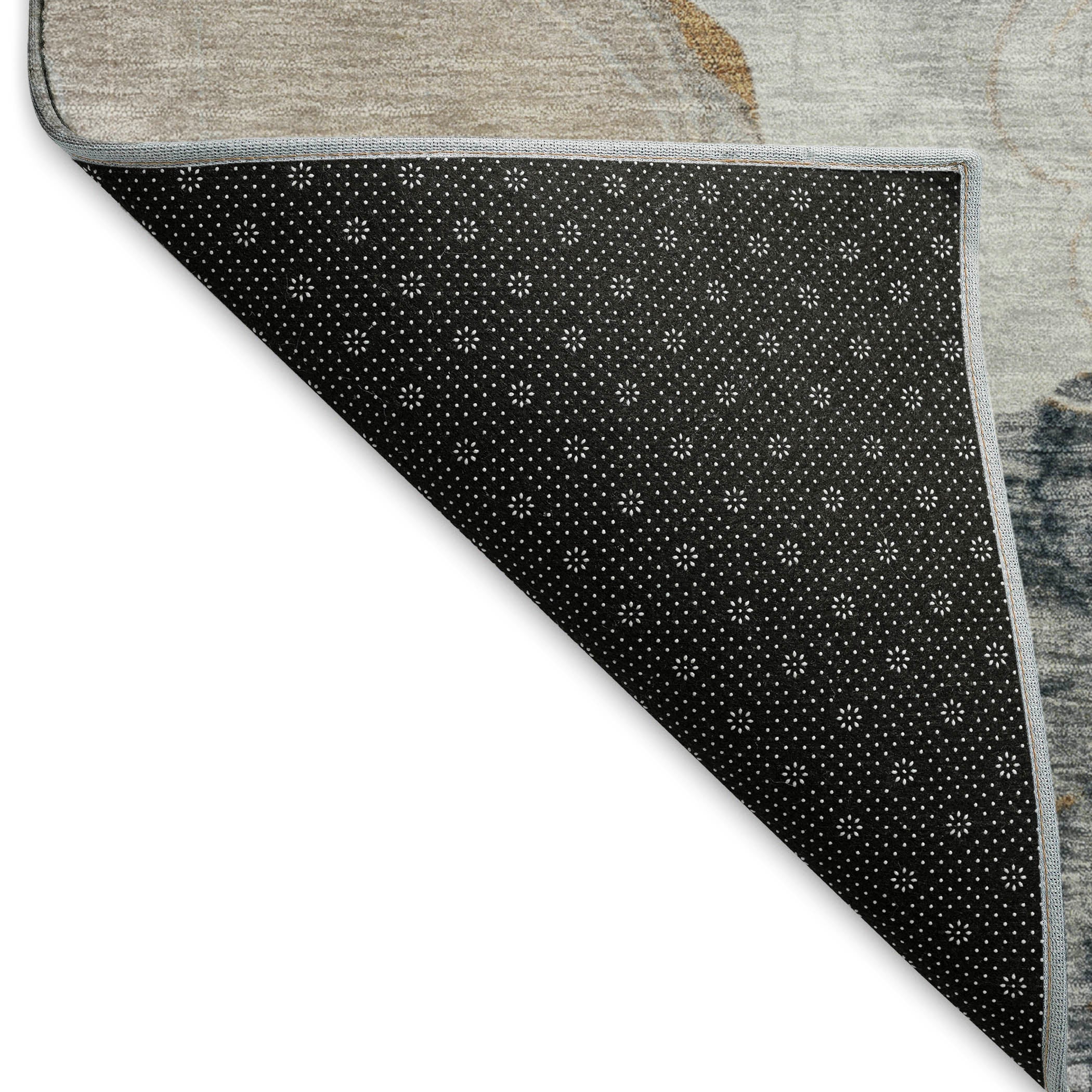 Baku Machine Washable Transitional Gray Rug 1'8" x 2'6" #shape_Rectangle