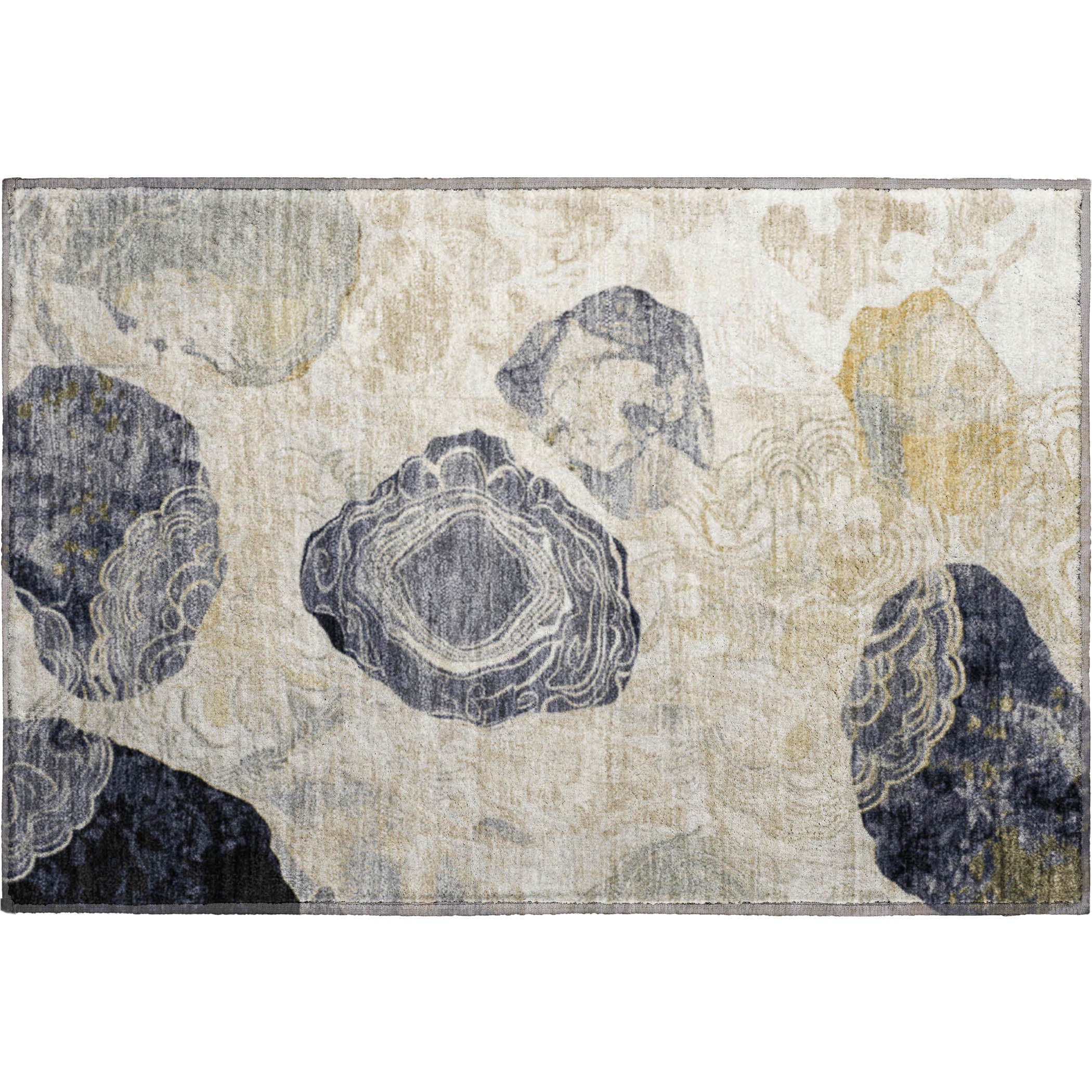Baku Machine Washable Transitional Ivory Rug 1'8" x 2'6" #shape_Rectangle