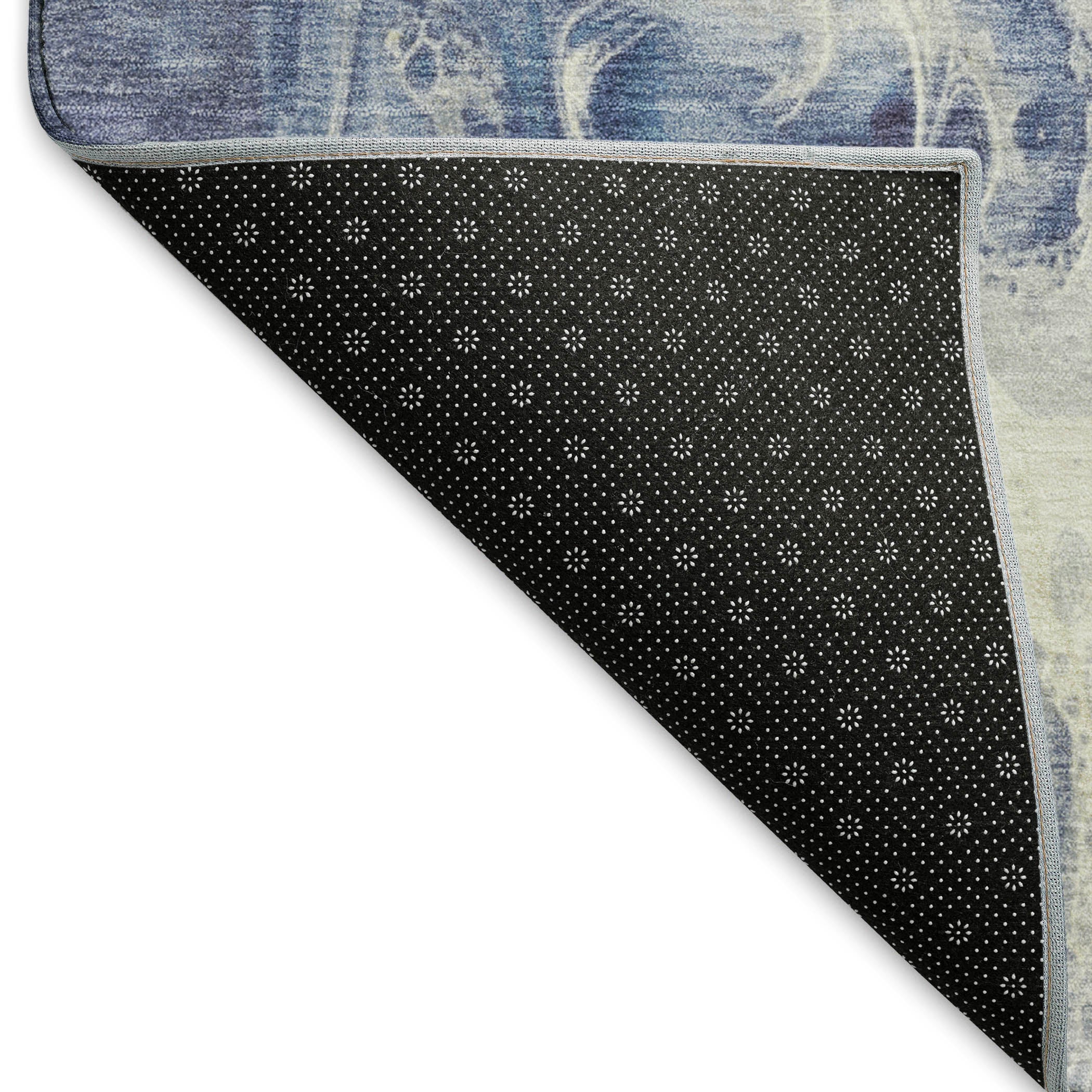 Chiang Mai Machine Washable Transitional Blue Rug 1'8" x 2'6" #shape_Rectangle