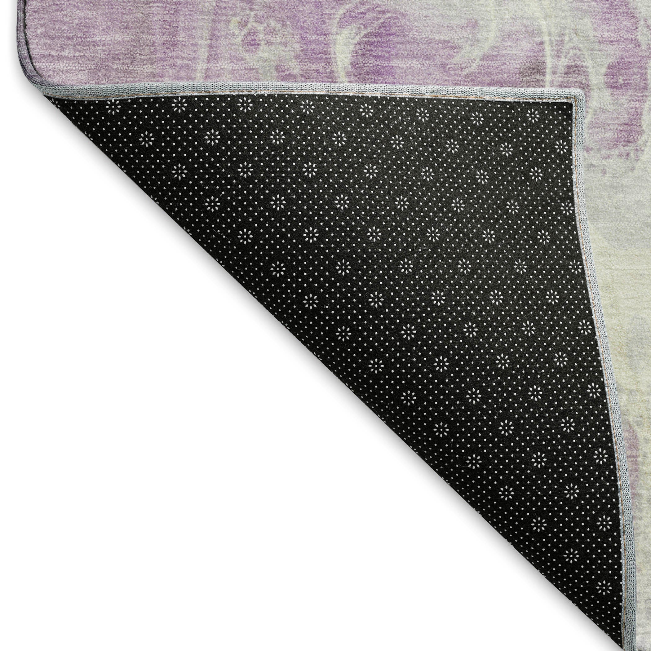Chiang Mai Machine Washable Transitional Lavender Purple Rug 1'8" x 2'6" #shape_Rectangle
