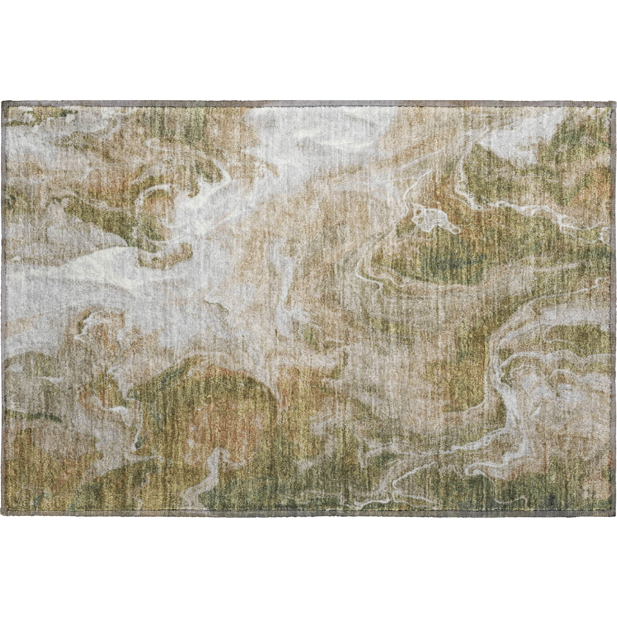 Chiang Mai Machine Washable Transitional Mocha Brown Rug 1'8" x 2'6" #shape_Rectangle