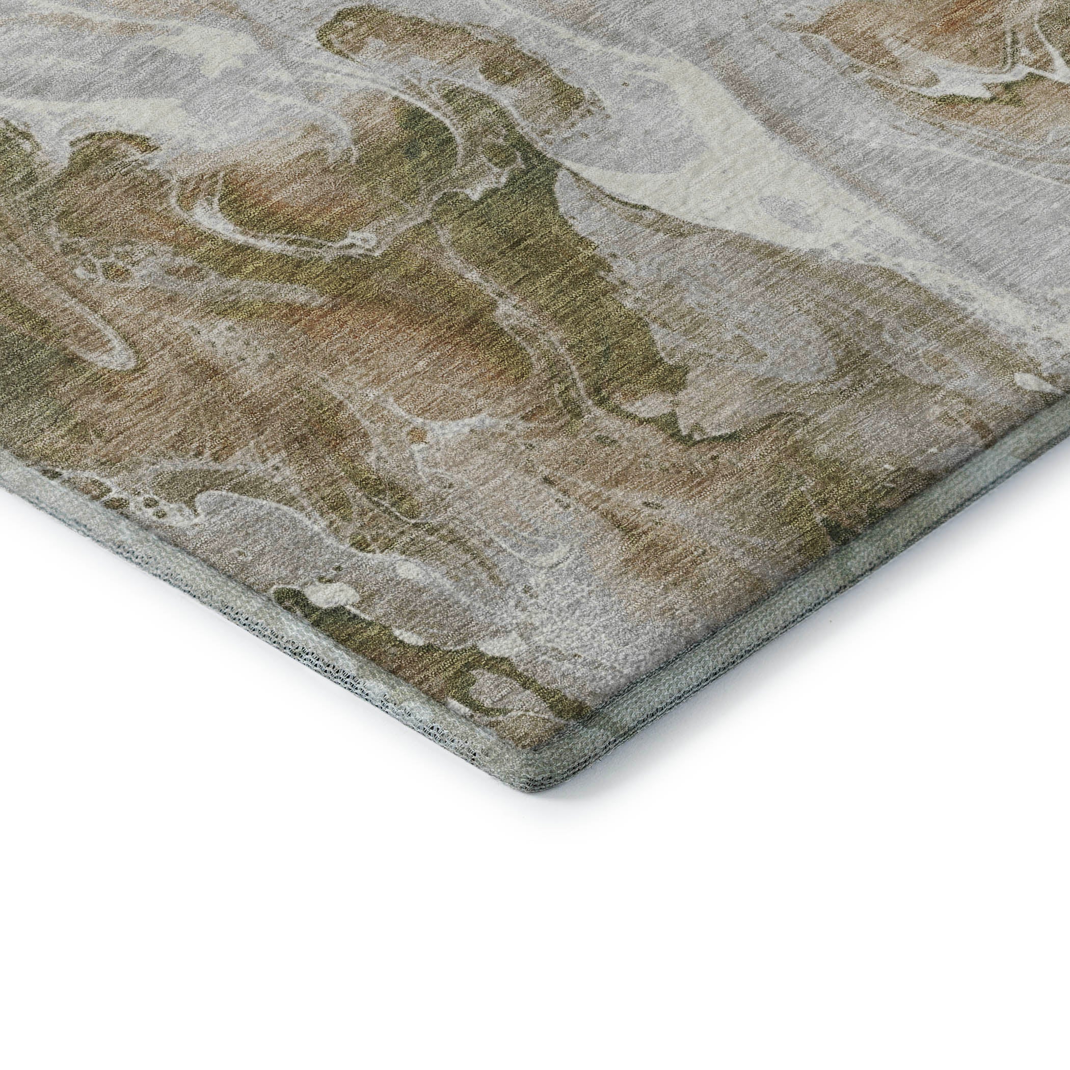 Chiang Mai Machine Washable Transitional Mocha Brown Rug 1'8" x 2'6" #shape_Rectangle