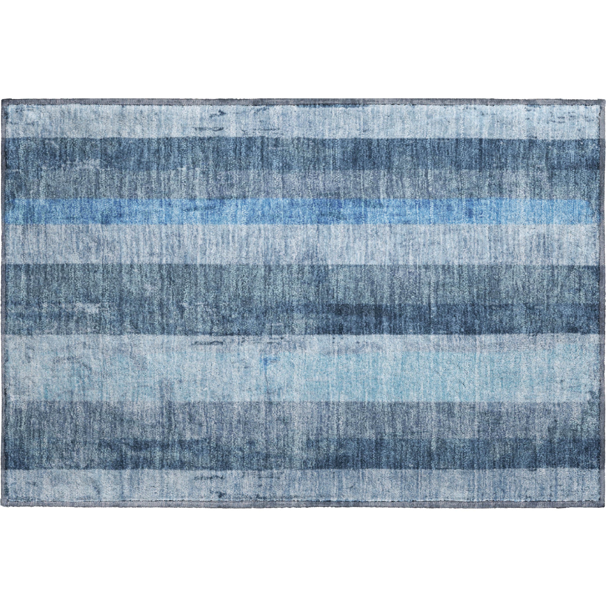 Antigua Machine Washable Transitional Blue Rug 1'8" x 2'6" #shape_Rectangle