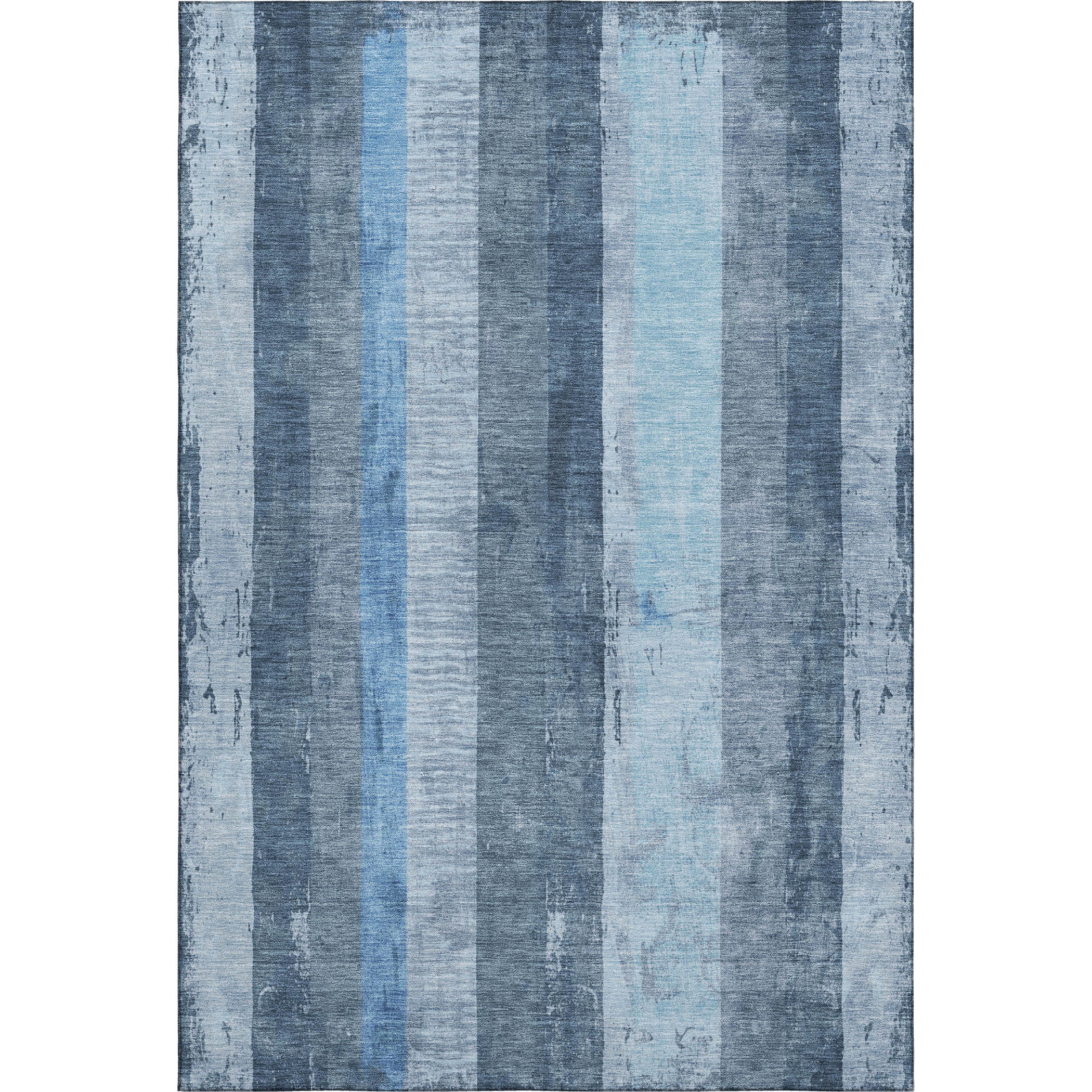Antigua Machine Washable Transitional Blue Rug 2'6" x 3'10" #shape_Rectangle