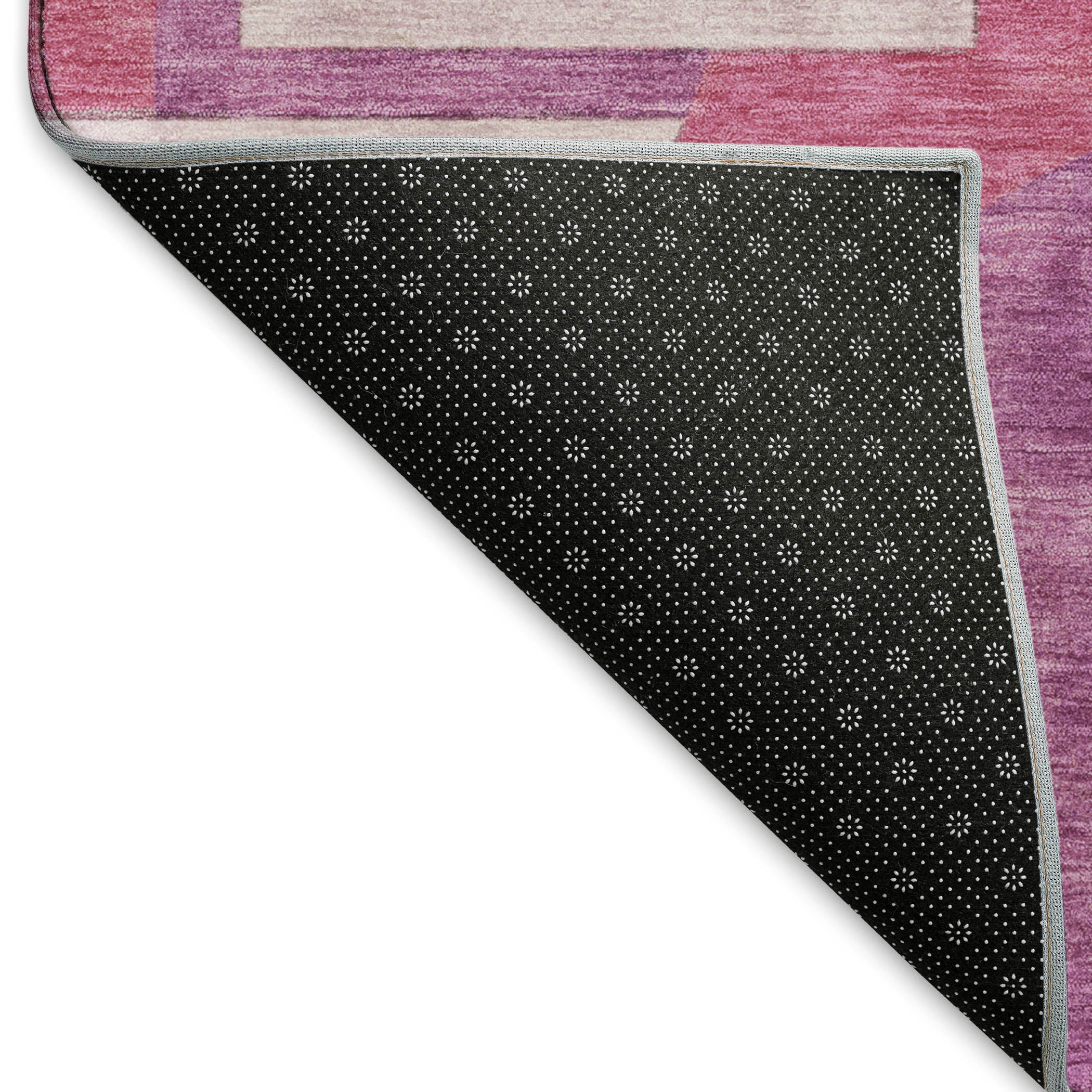 Queenstown Machine Washable Transitional Blush Pink Rug 1'8" x 2'6" #shape_Rectangle