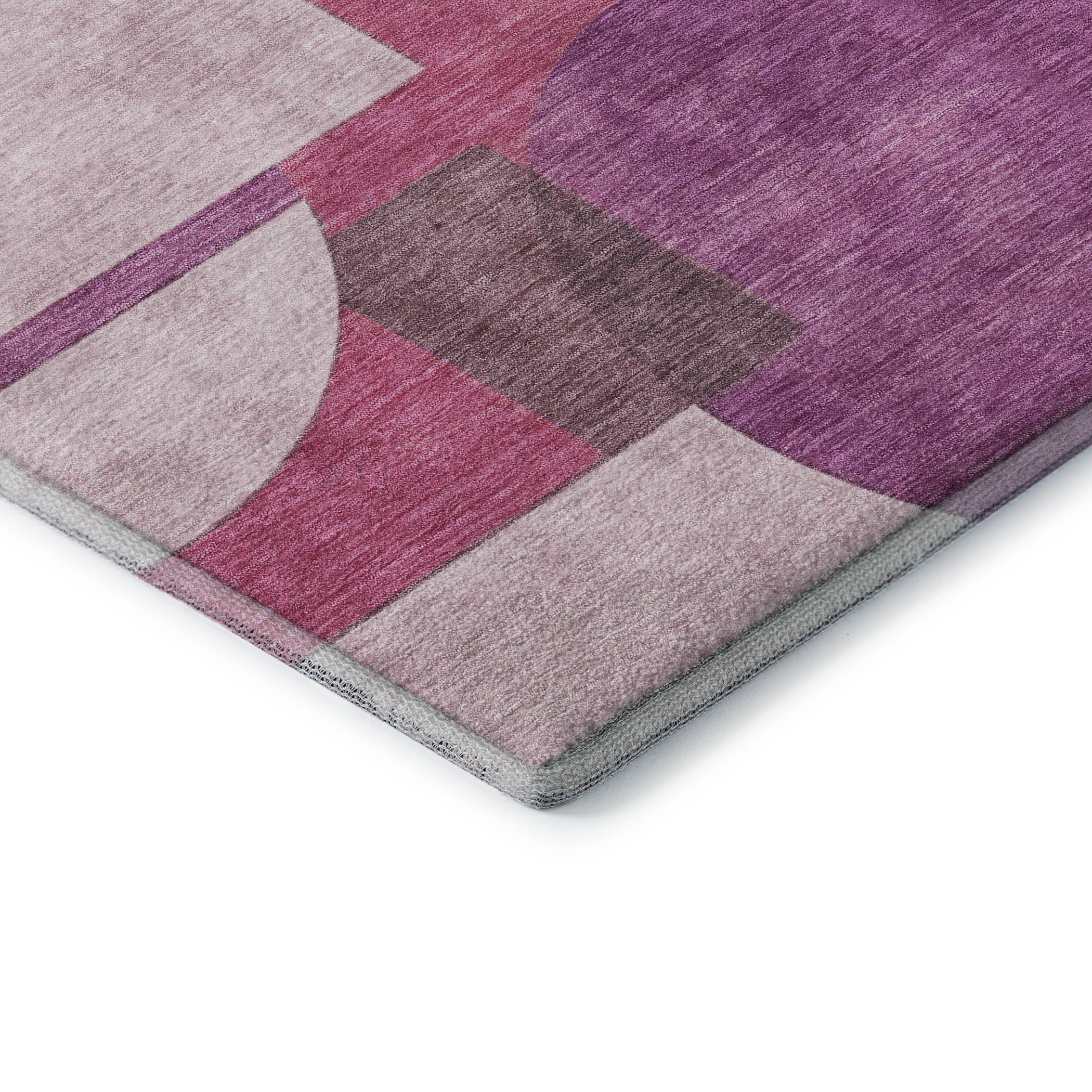 Queenstown Machine Washable Transitional Blush Pink Rug 1'8" x 2'6" #shape_Rectangle