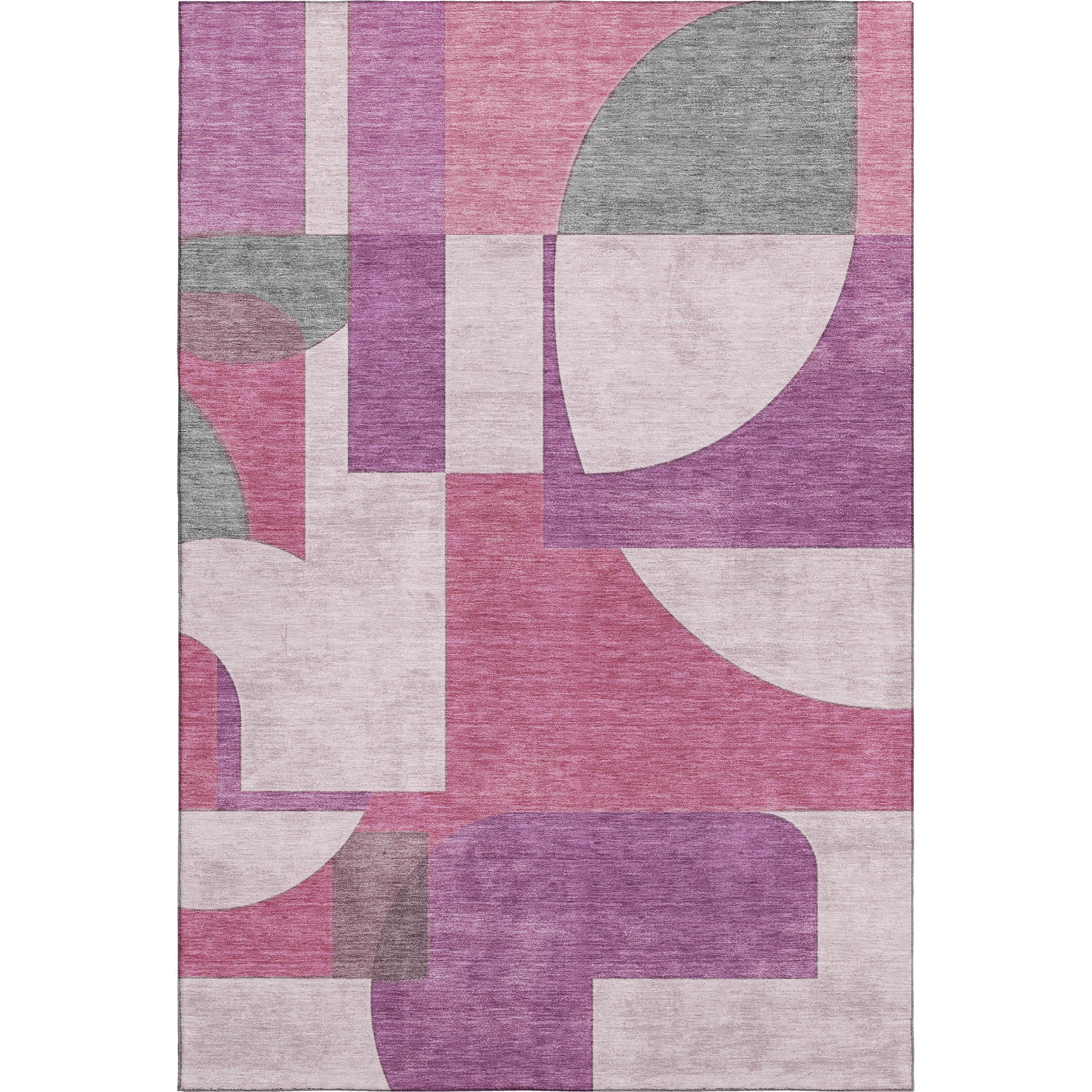Queenstown Machine Washable Transitional Blush Pink Rug 2'6" x 3'10" #shape_Rectangle