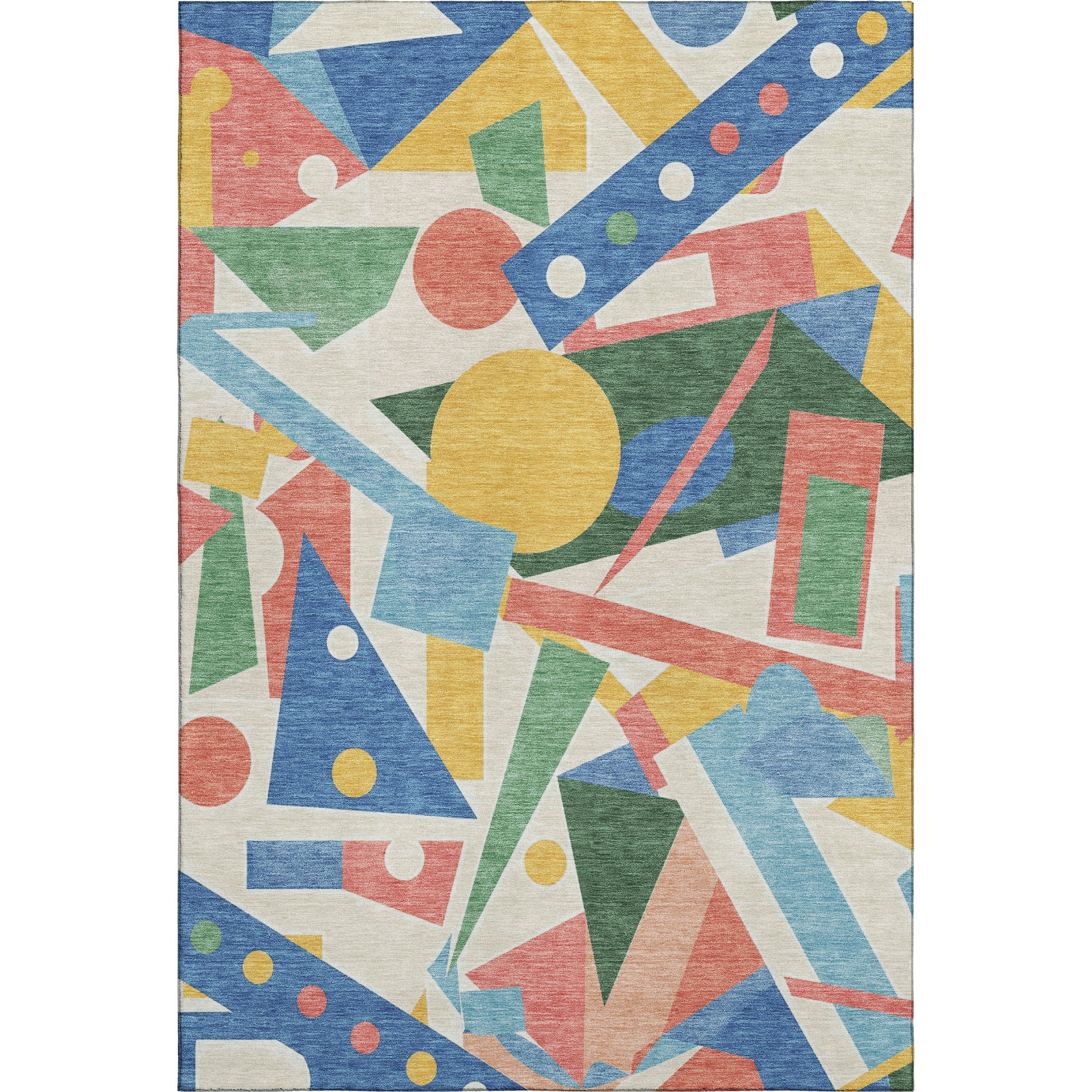 Seville Machine Washable Transitional Blue Rug 2'6" x 3'10" #shape_Rectangle