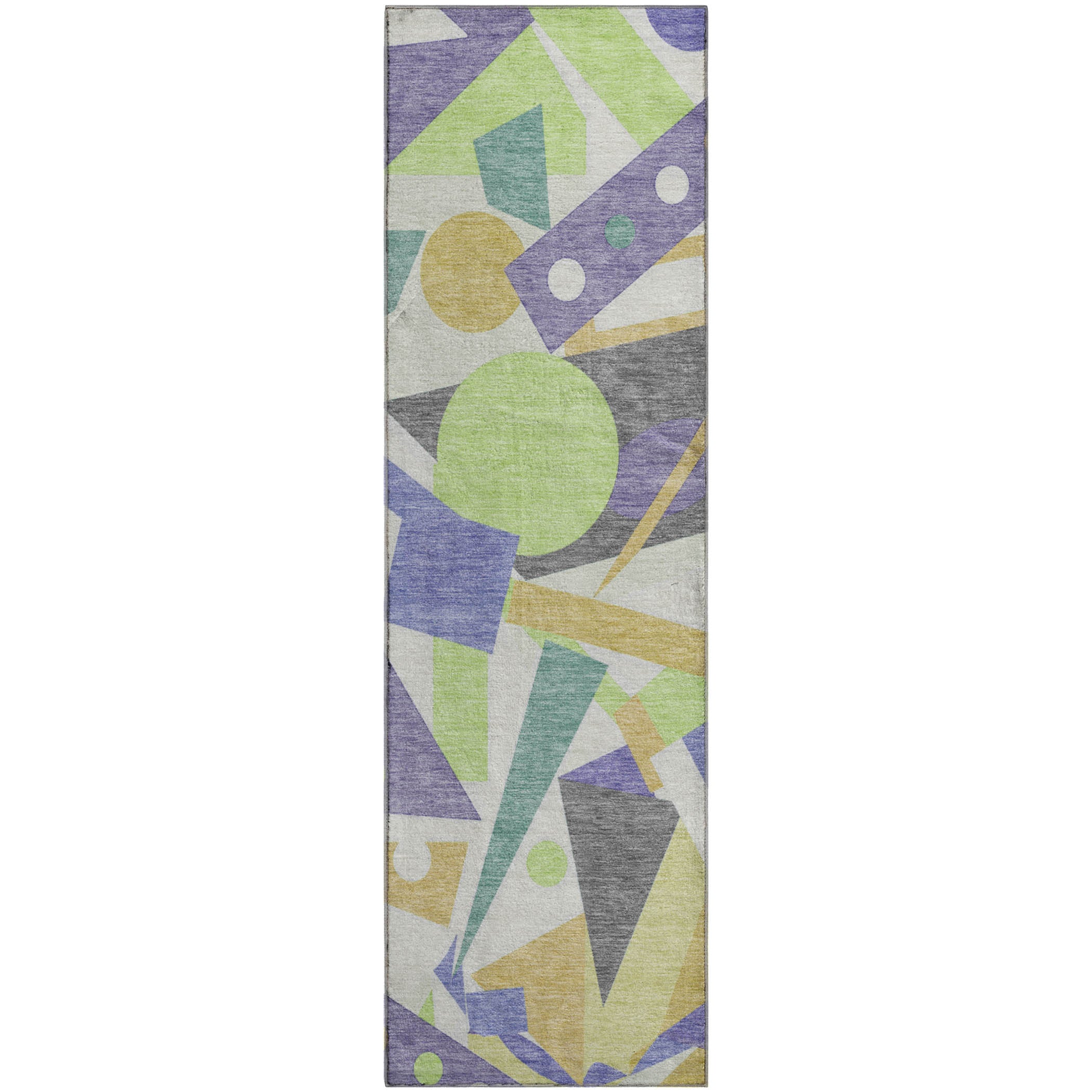 Seville Machine Washable Transitional Lavender Purple Rug 2'3" x 7'6" #shape_Runner