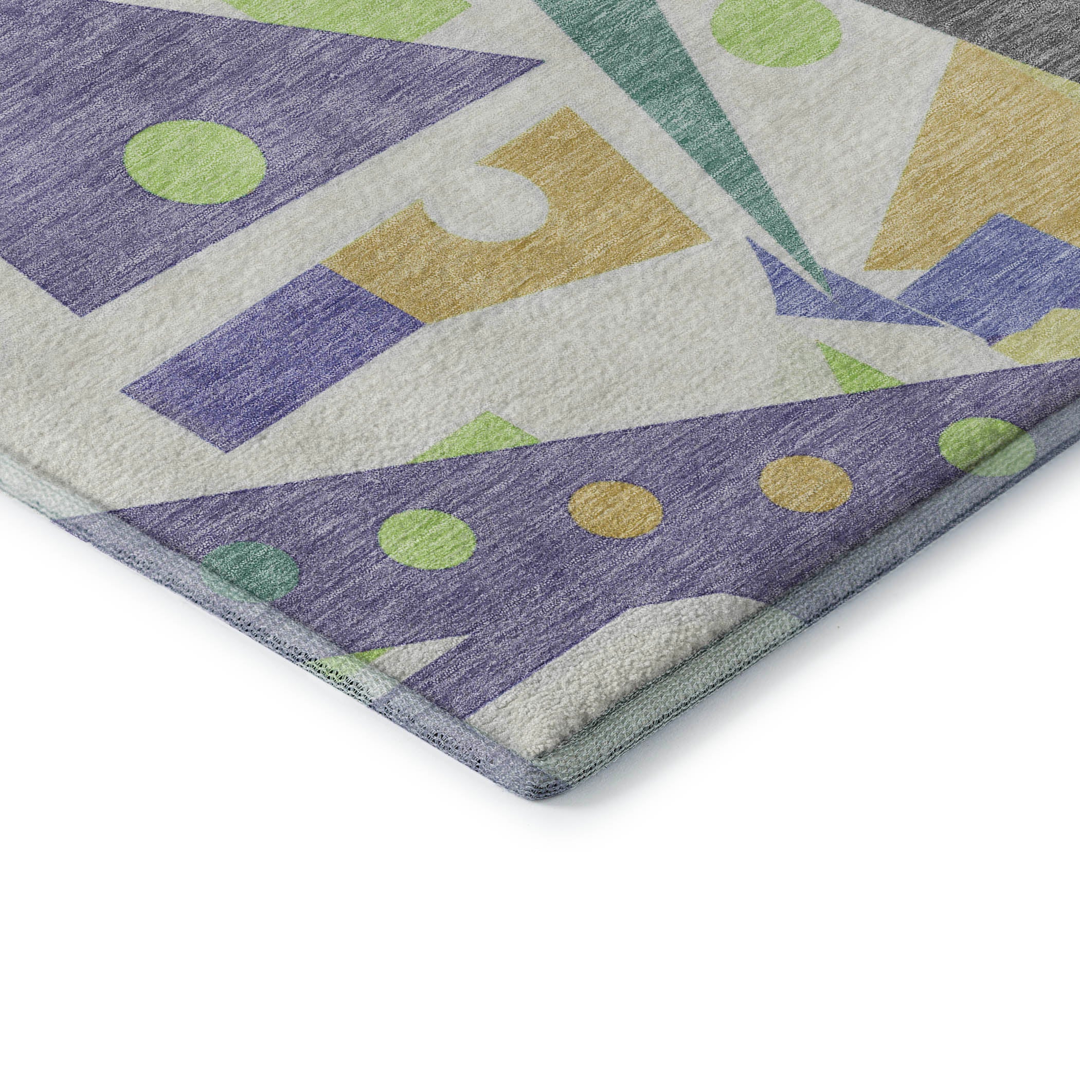 Seville Machine Washable Transitional Lavender Purple Rug 1'8" x 2'6" #shape_Rectangle