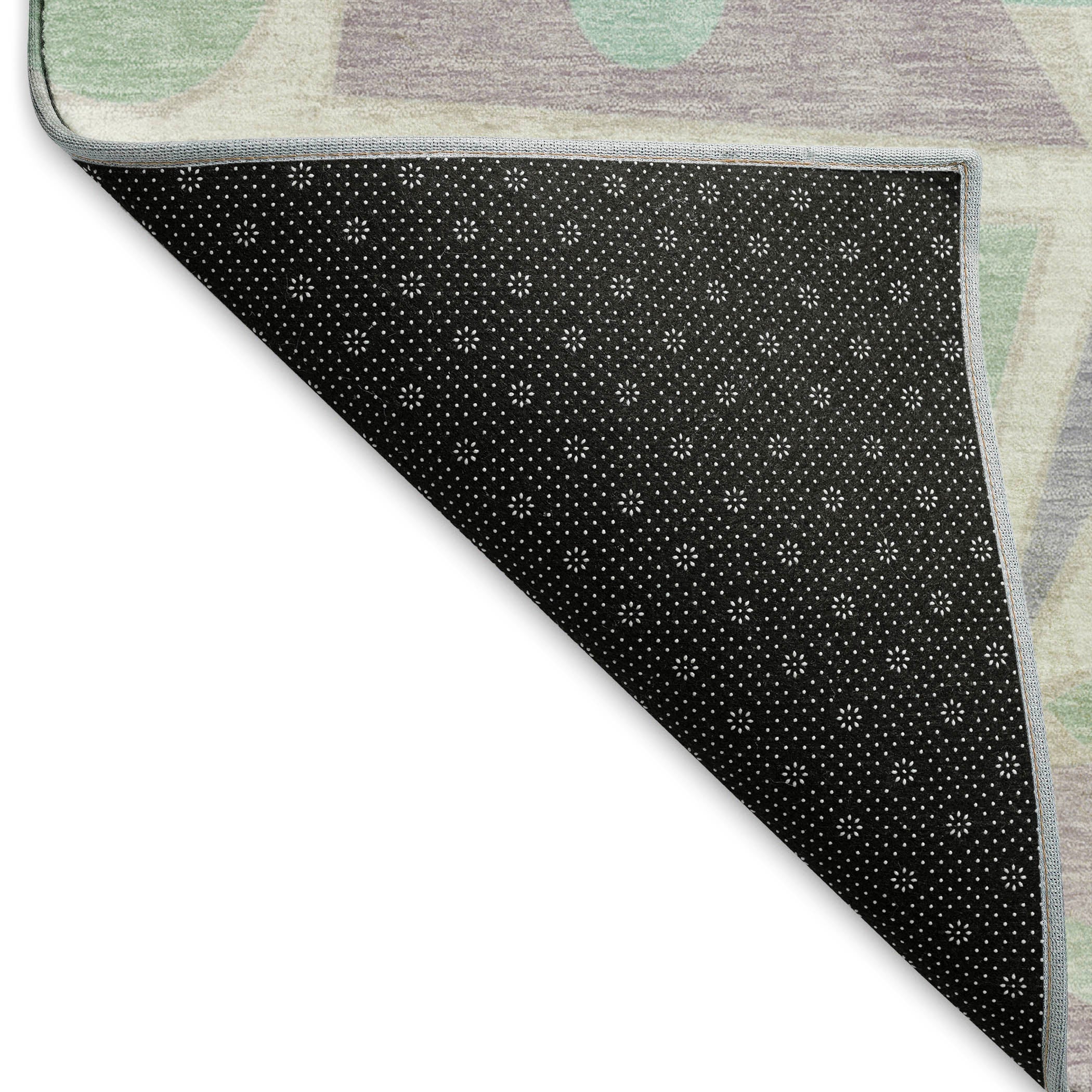 Seville Machine Washable Transitional Lilac Purple Rug 1'8" x 2'6" #shape_Rectangle