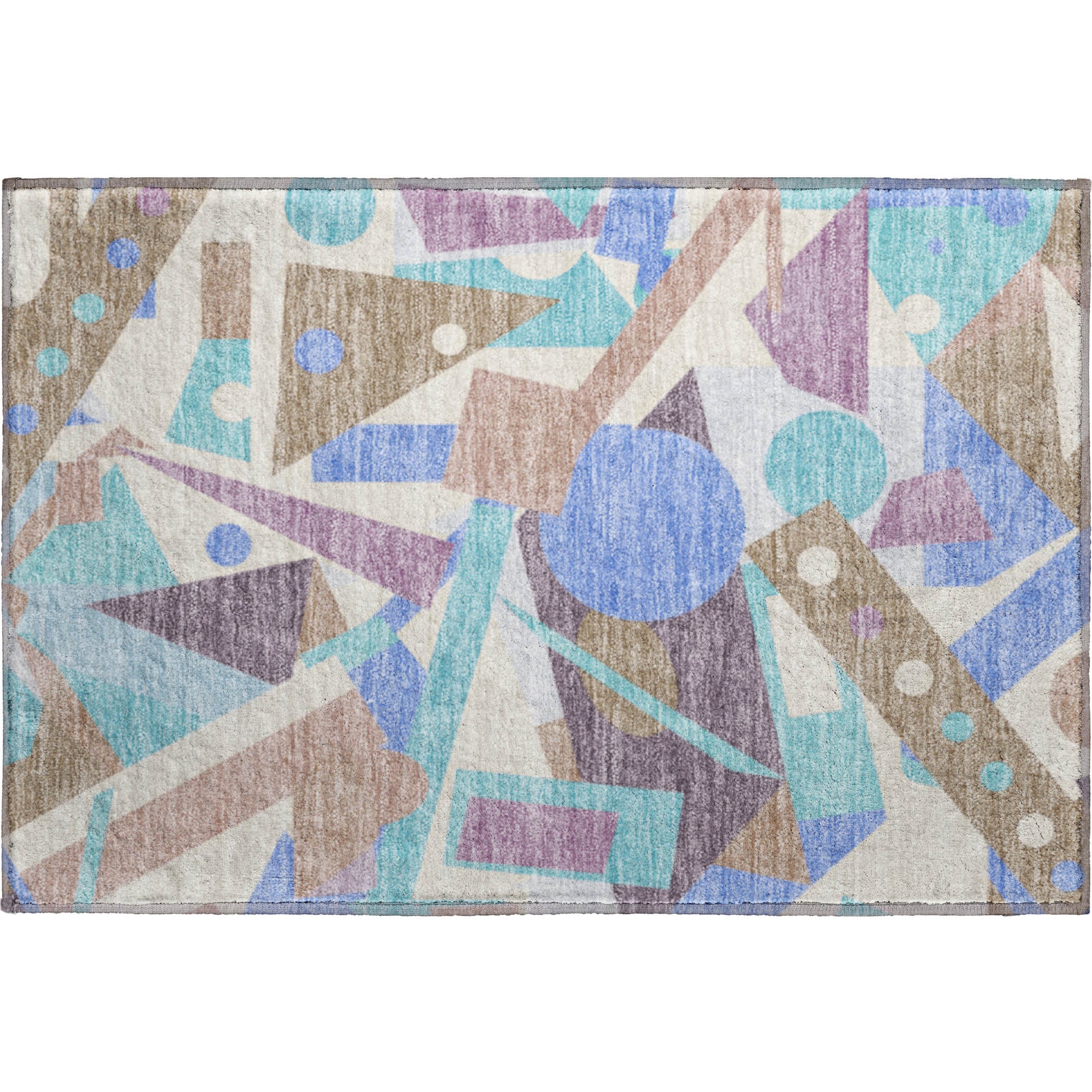 Seville Machine Washable Transitional Mocha Brown Rug 1'8" x 2'6" #shape_Rectangle