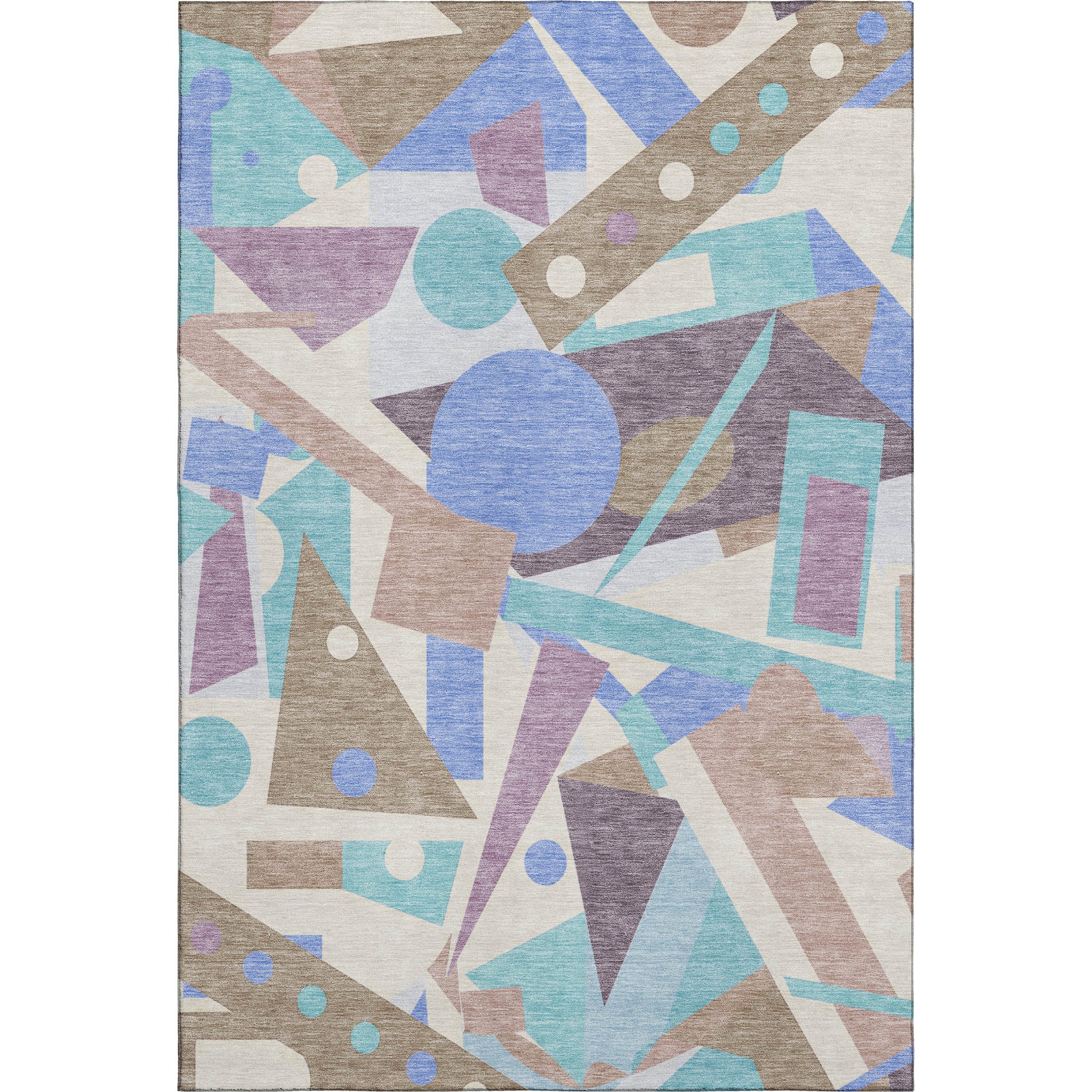 Seville Machine Washable Transitional Mocha Brown Rug 2'6" x 3'10" #shape_Rectangle