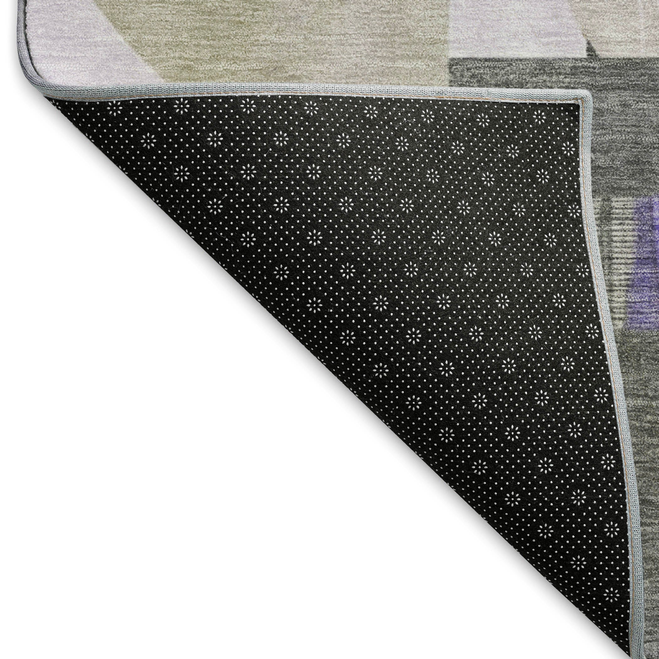 Oaxaca Machine Washable Transitional Lavender Purple Rug 1'8" x 2'6" #shape_Rectangle
