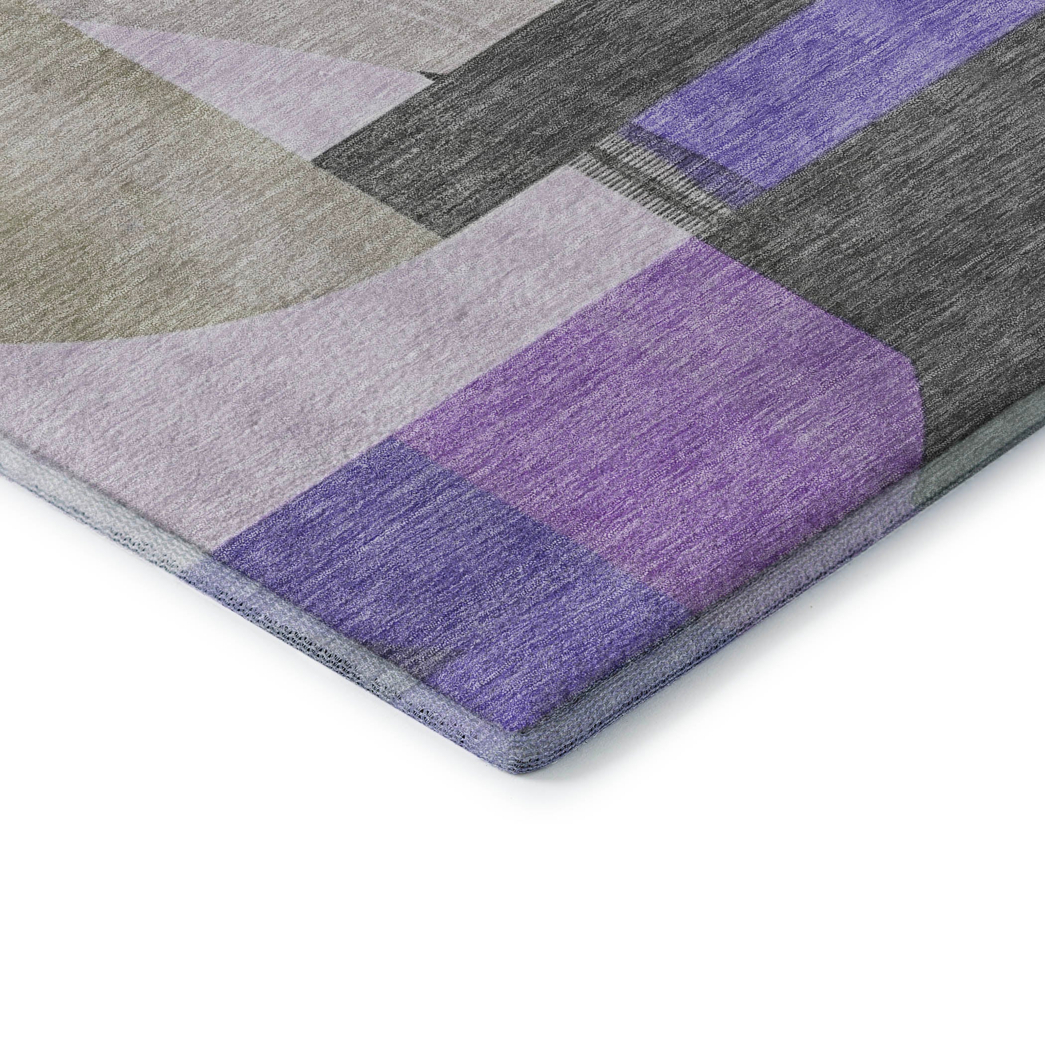 Oaxaca Machine Washable Transitional Lavender Purple Rug 1'8" x 2'6" #shape_Rectangle