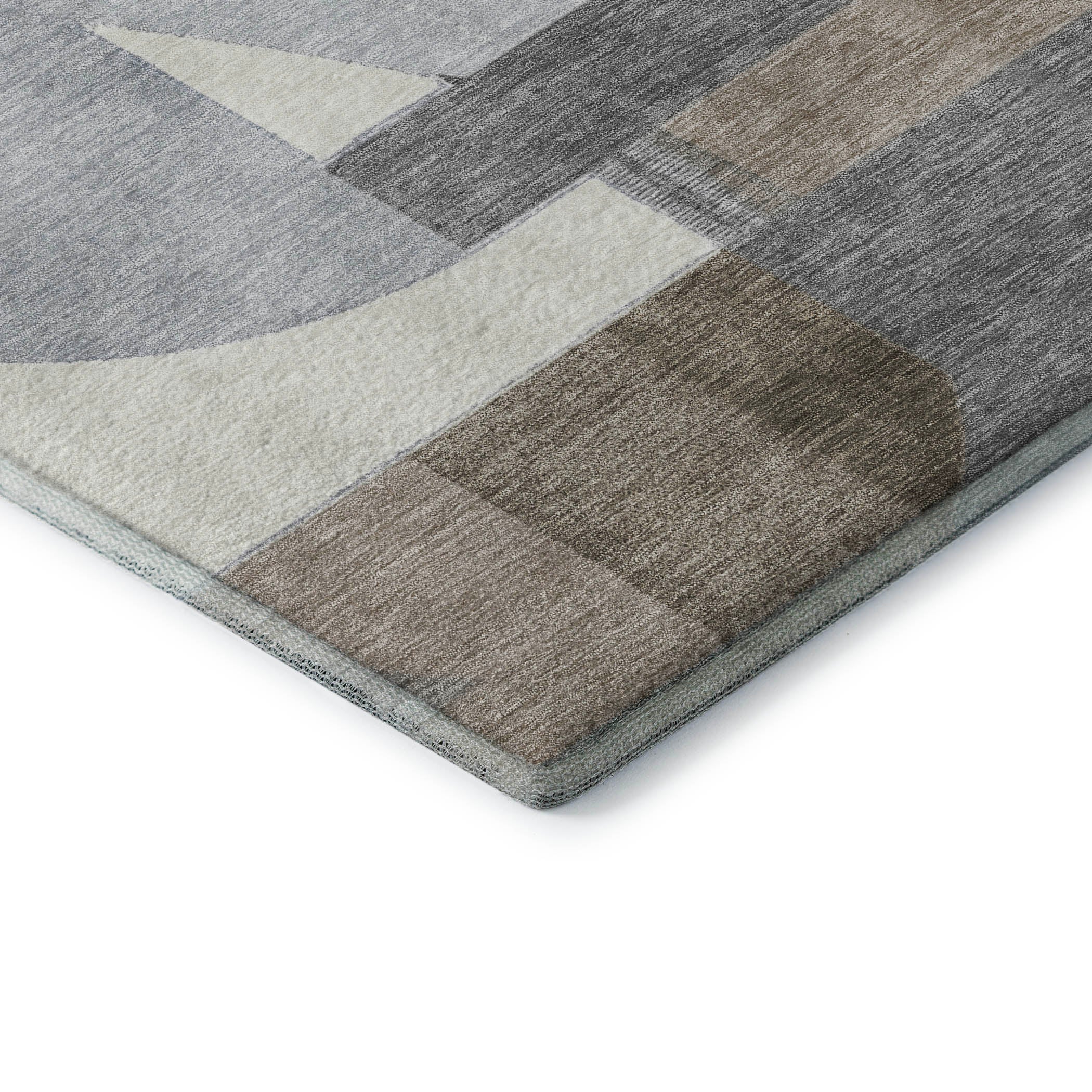 Oaxaca Machine Washable Transitional Taupe Brown Rug 1'8" x 2'6" #shape_Rectangle