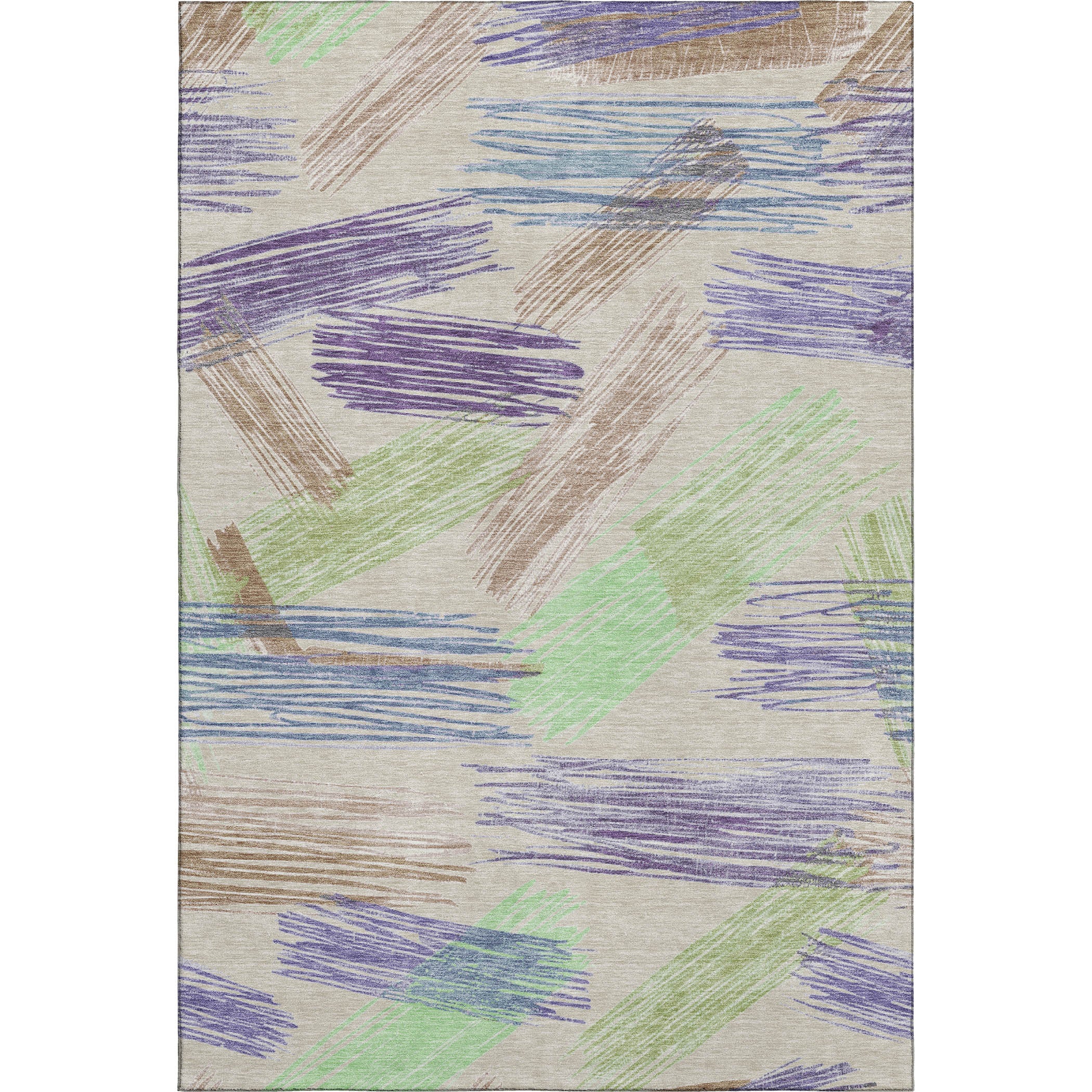 Bruges Machine Washable Transitional Beige Brown Rug 2'6" x 3'10" #shape_Rectangle