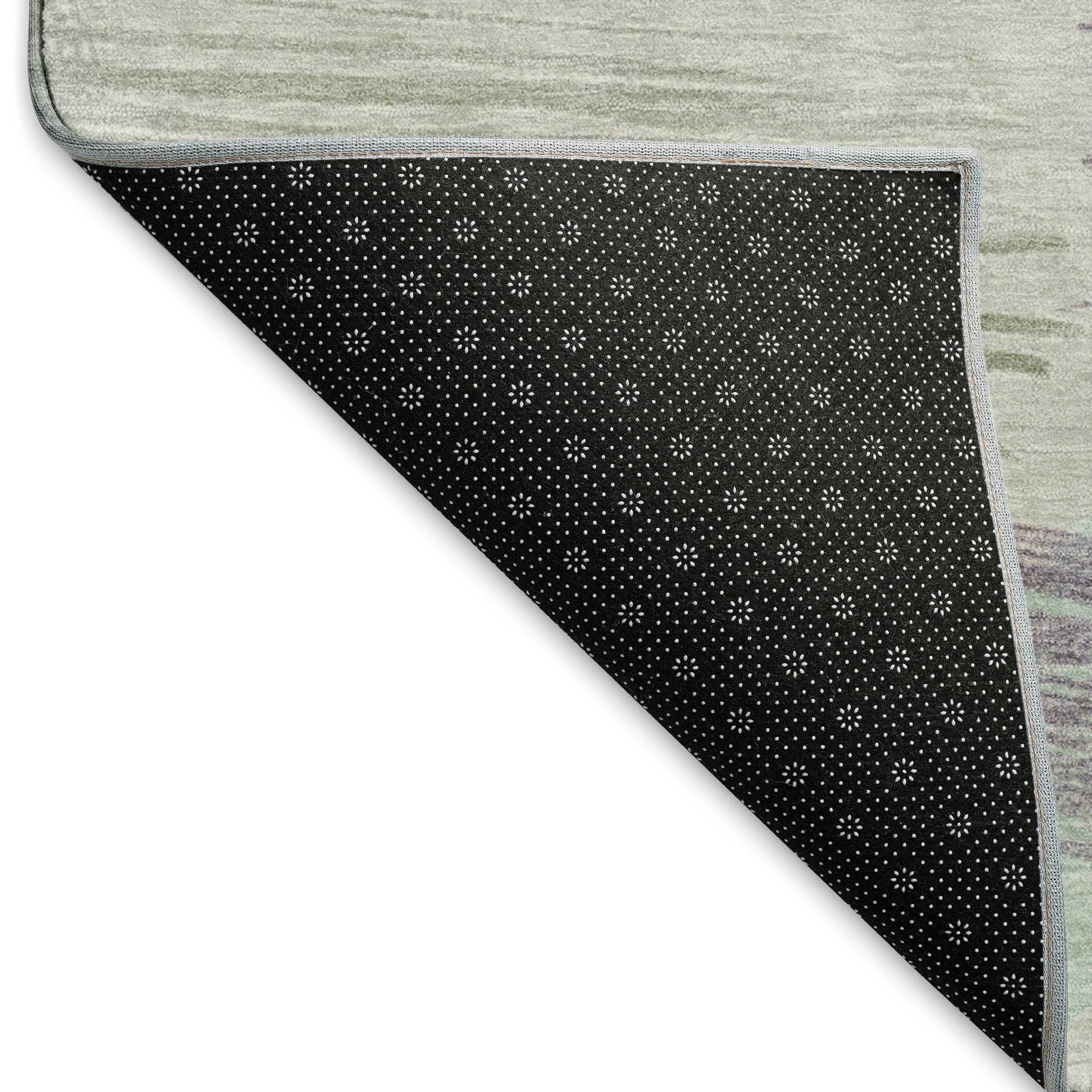 Bruges Machine Washable Transitional Sage Green Rug 1'8" x 2'6" #shape_Rectangle