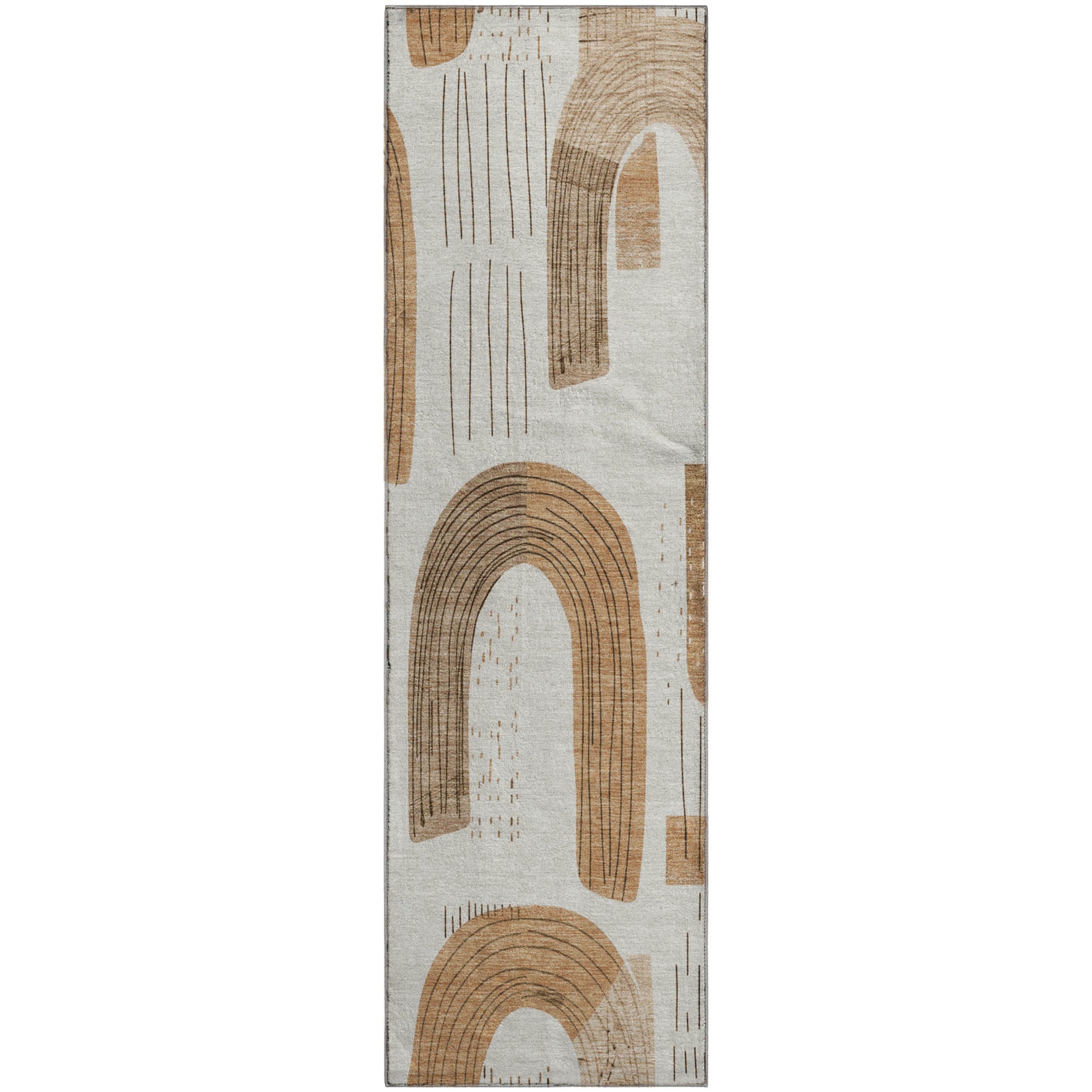 Sarajevo Machine Washable Transitional Ivory Rug 2'3" x 7'6" #shape_Runner