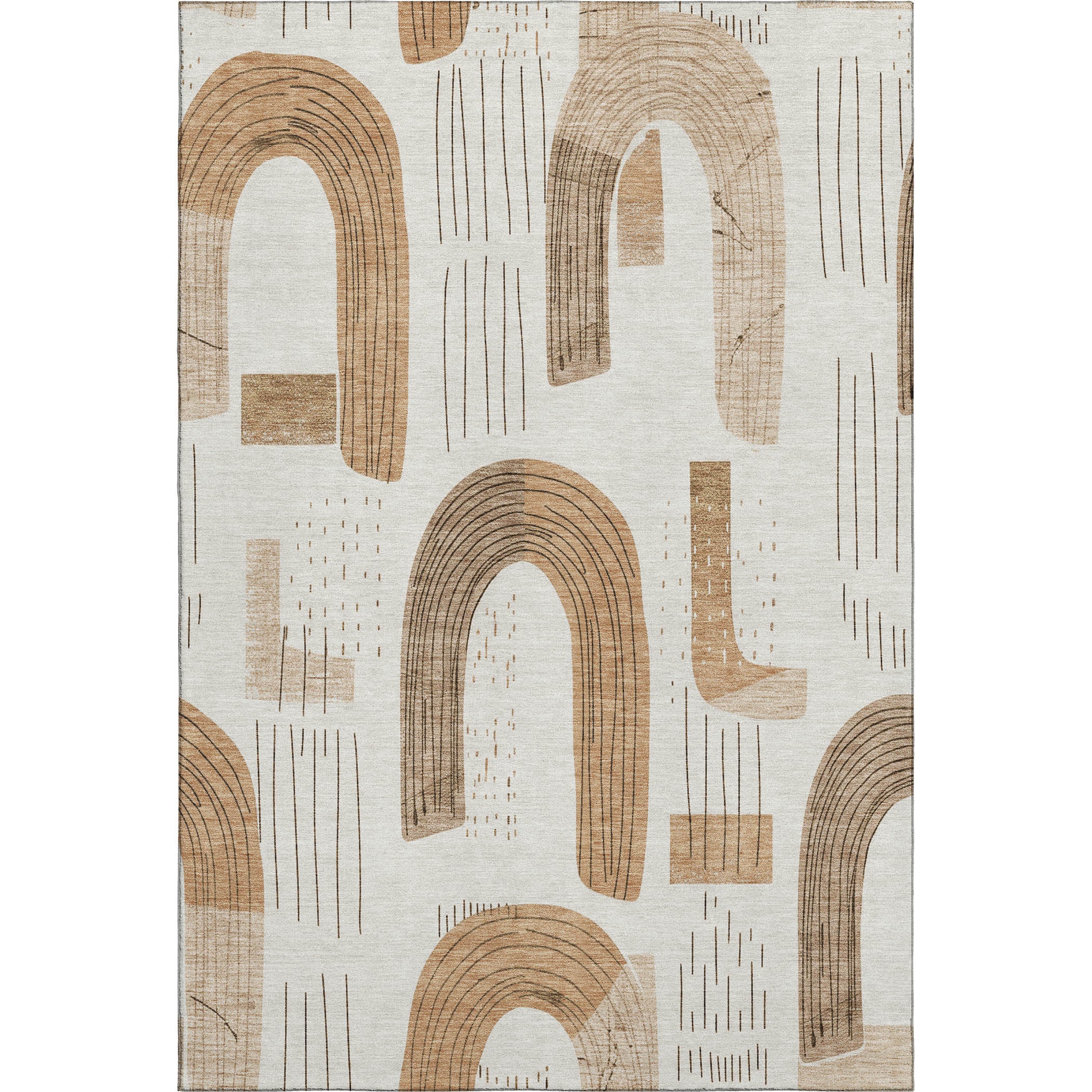 Sarajevo Machine Washable Transitional Ivory Rug 2'6" x 3'10" #shape_Rectangle