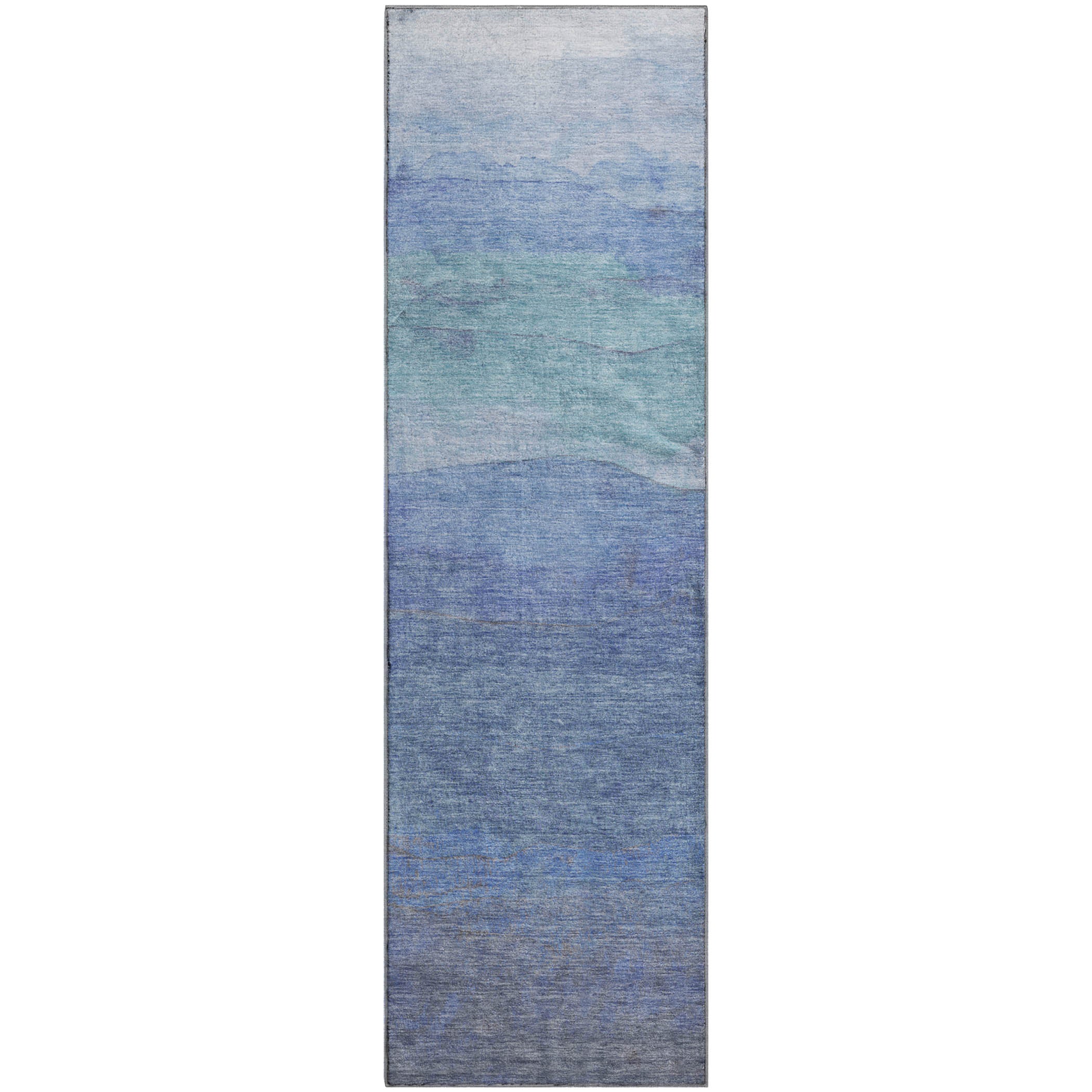 Jaipur Machine Washable Transitional Blue Rug 2'3" x 7'6" #shape_Runner
