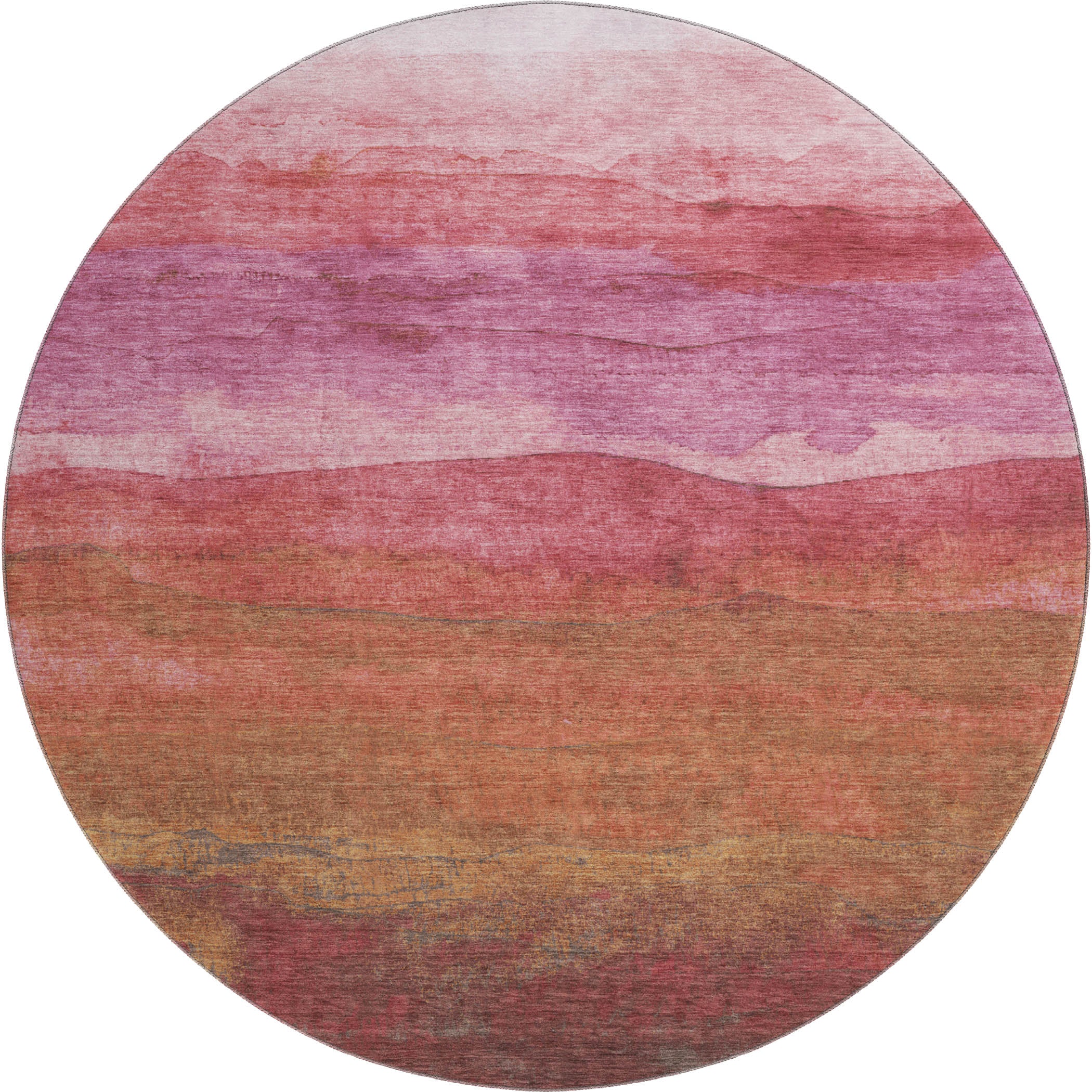 Jaipur Machine Washable Transitional Blush Pink Rug 8' x 8' #shape_Round