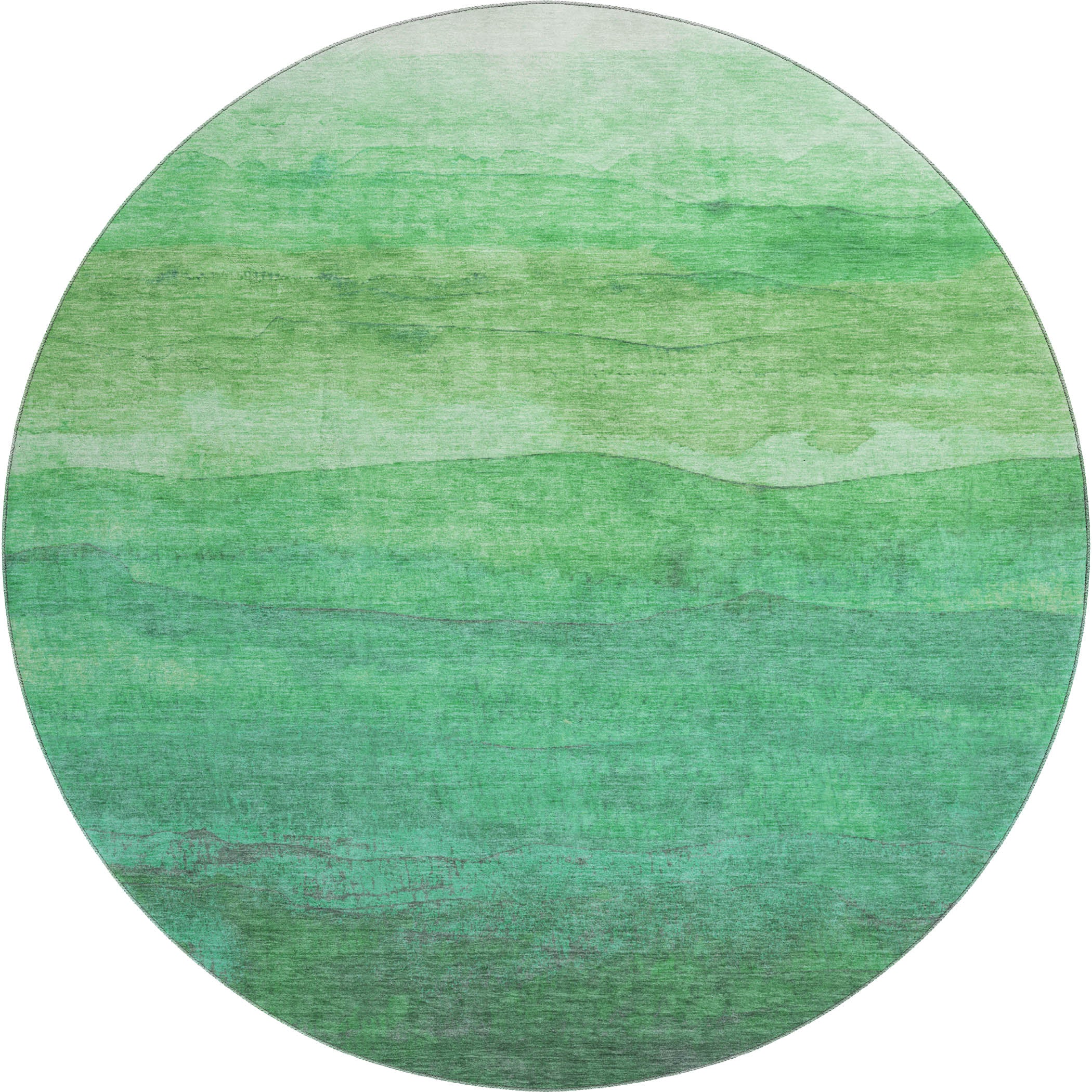 Jaipur Machine Washable Transitional Green Rug 8' x 8' #shape_Round