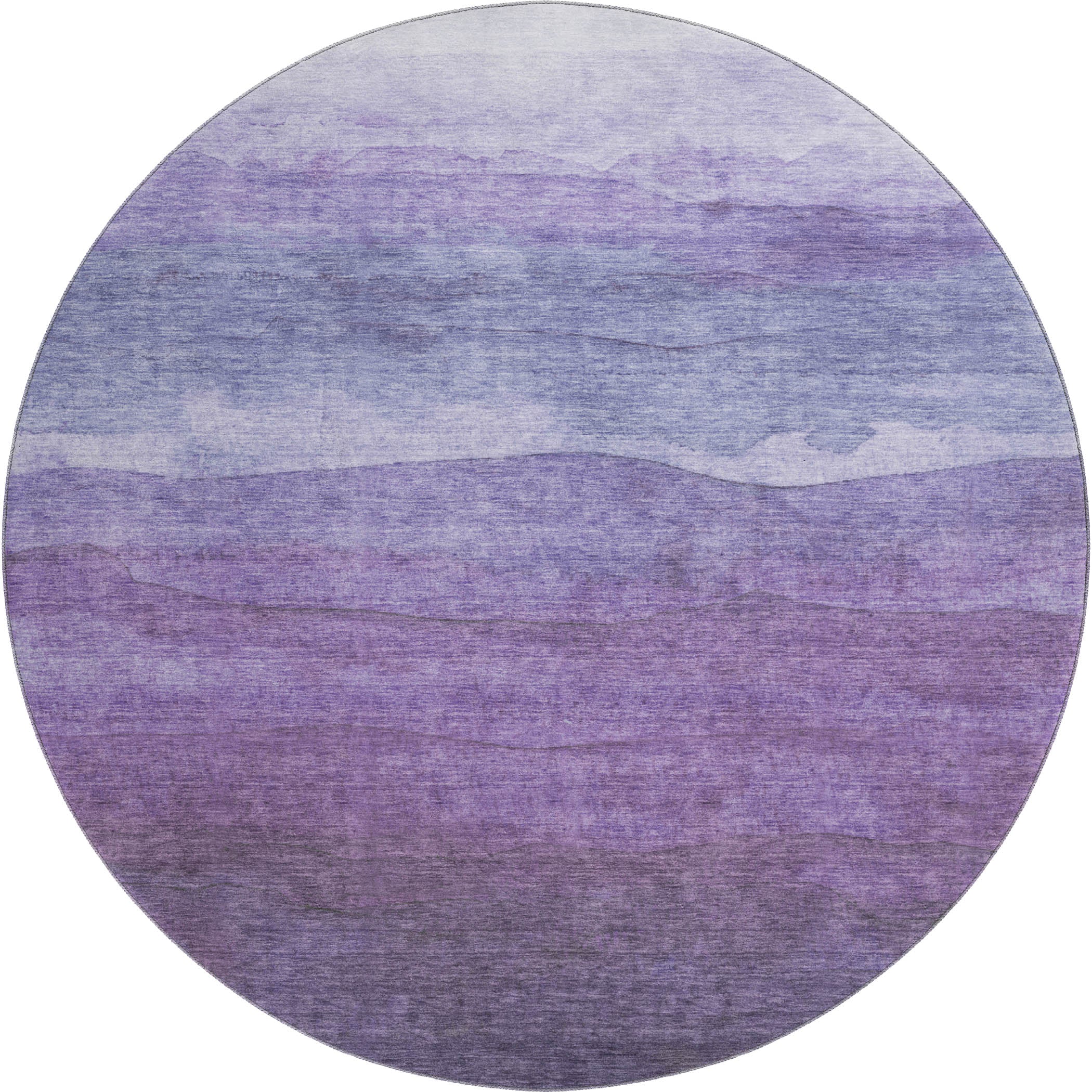 Jaipur Machine Washable Transitional Purple Rug 8' x 8' #shape_Round