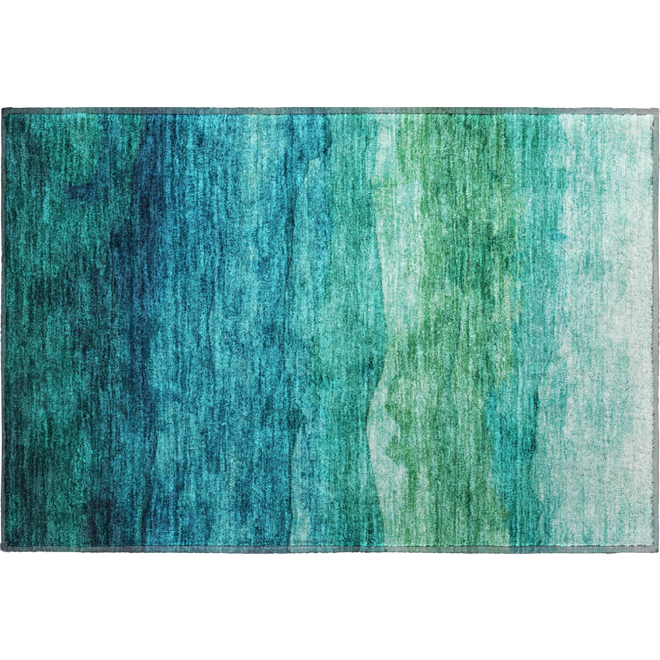 Jaipur Machine Washable Transitional Teal Rug 1'8" x 2'6" #shape_Rectangle