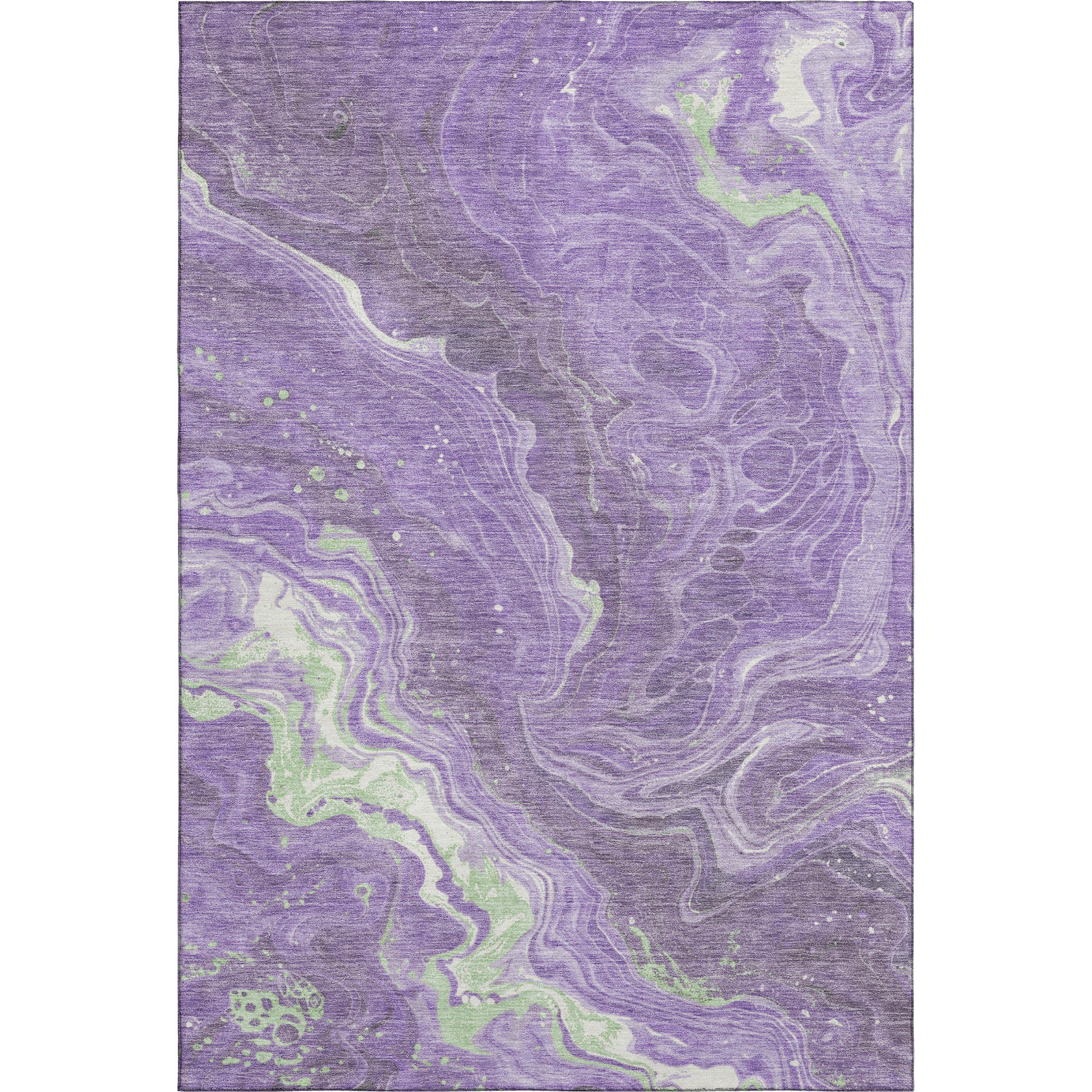 Lima Machine Washable Transitional Purple Rug 2'6" x 3'10" #shape_Rectangle