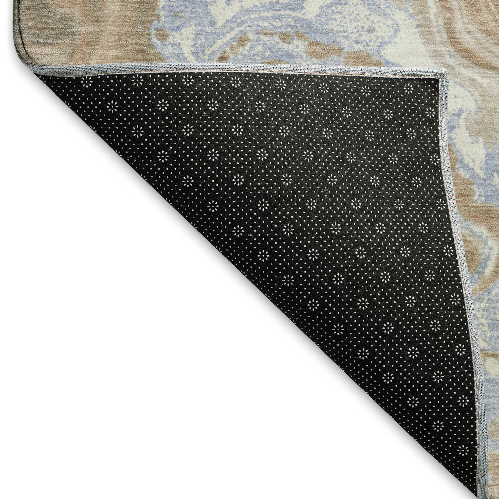 Lima Machine Washable Transitional Taupe Brown Rug 1'8" x 2'6" #shape_Rectangle