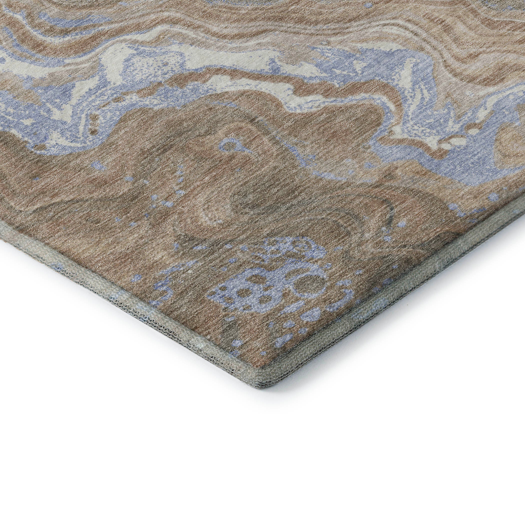 Lima Machine Washable Transitional Taupe Brown Rug 1'8" x 2'6" #shape_Rectangle