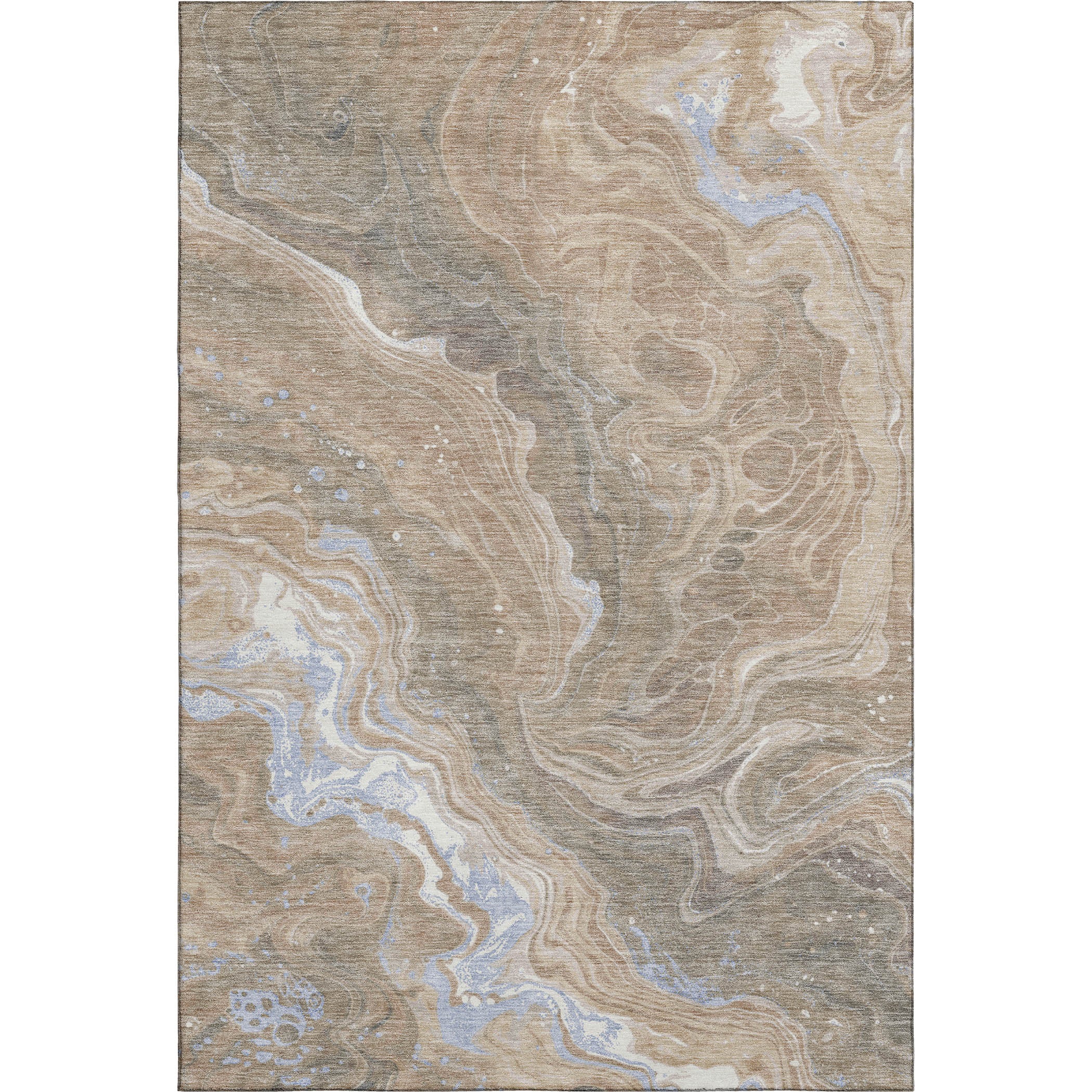 Lima Machine Washable Transitional Taupe Brown Rug 2'6" x 3'10" #shape_Rectangle
