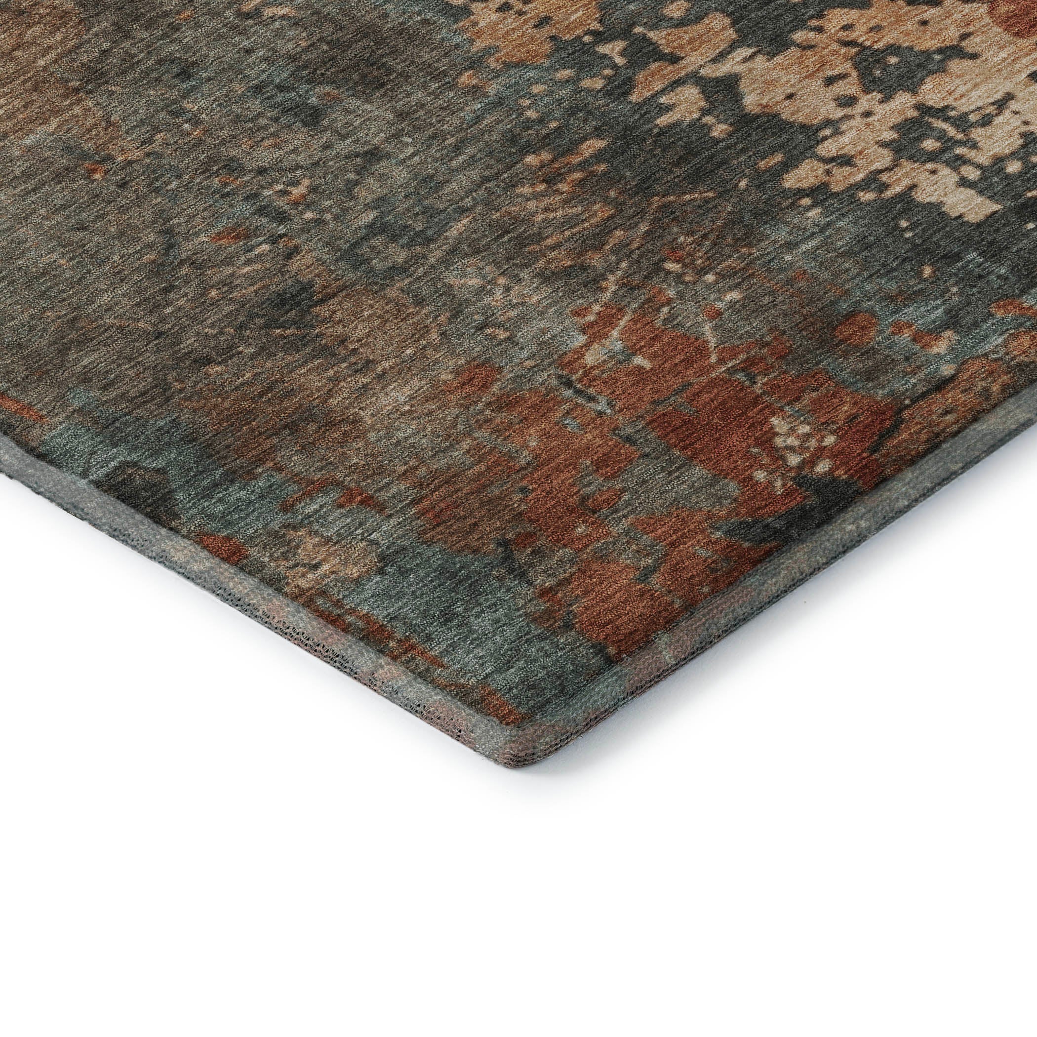 Chiang Mai Machine Washable Transitional Seafoam Blue Rug 1'8" x 2'6" #shape_Rectangle