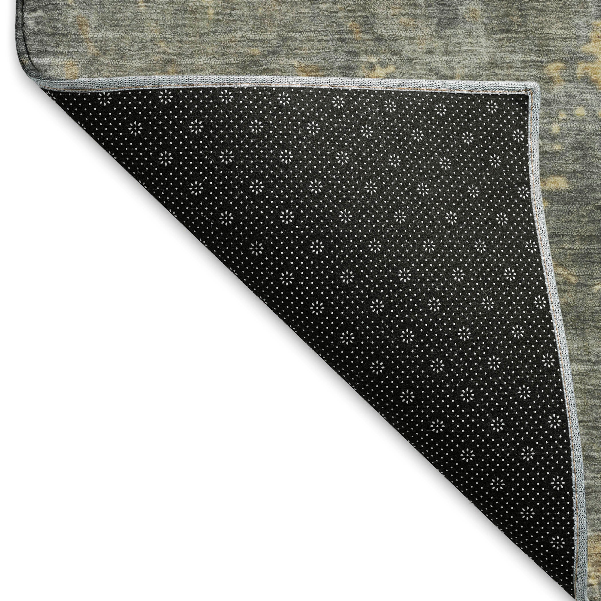 Chiang Mai Machine Washable Transitional Taupe Brown Rug 1'8" x 2'6" #shape_Rectangle
