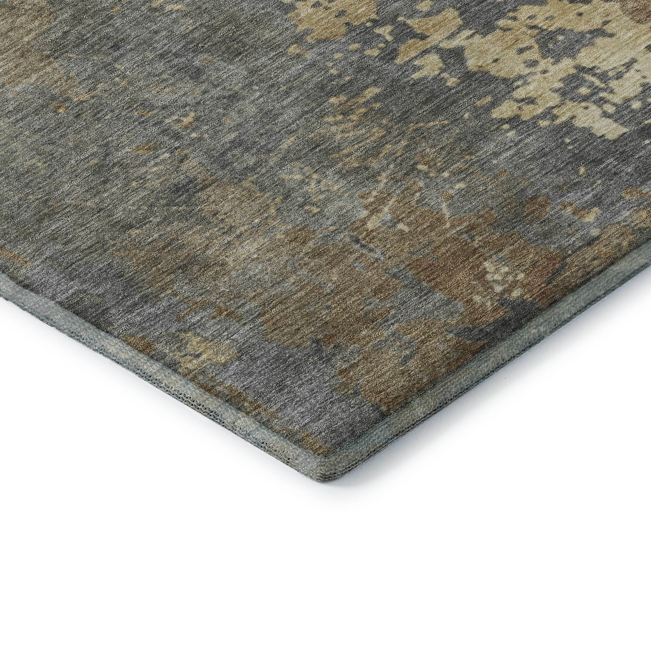 Chiang Mai Machine Washable Transitional Taupe Brown Rug 1'8" x 2'6" #shape_Rectangle