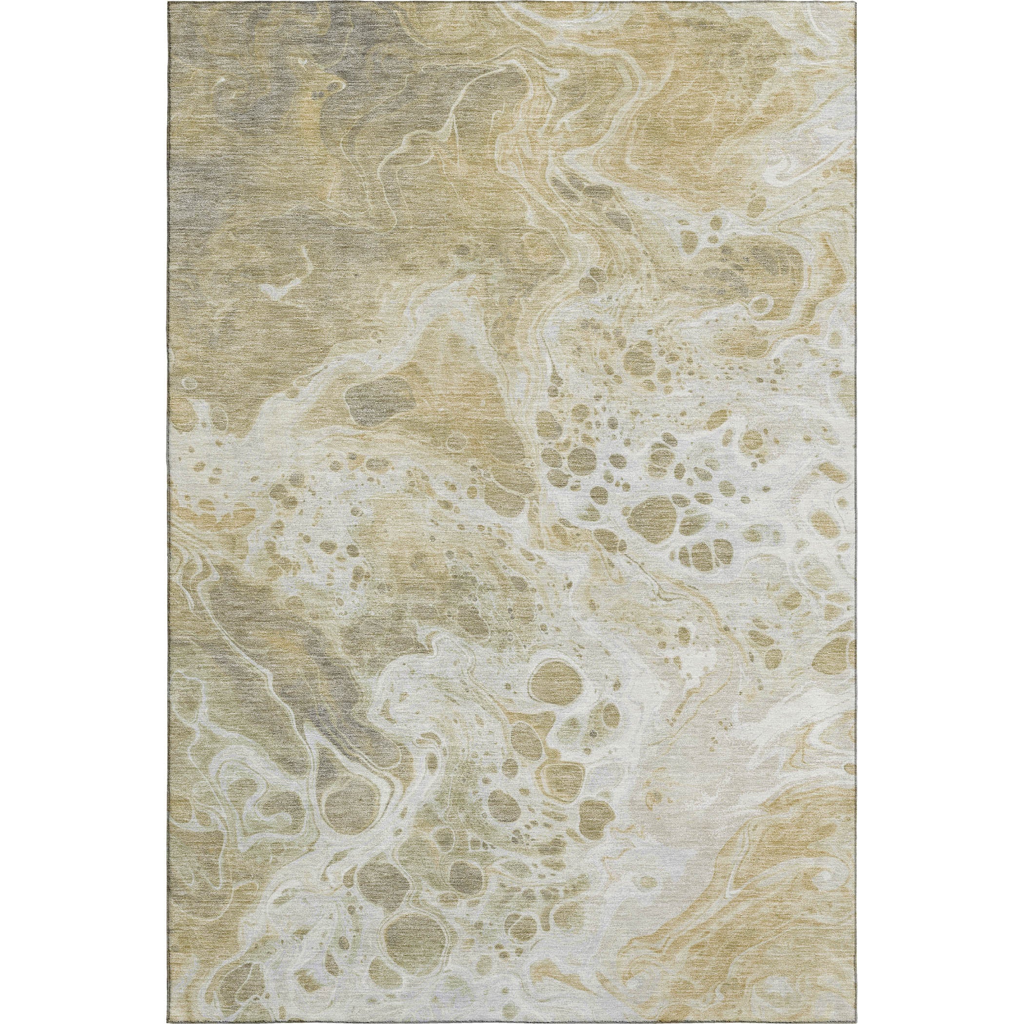 Bruges Machine Washable Transitional Gold Rug 2'6" x 3'10" #shape_Rectangle