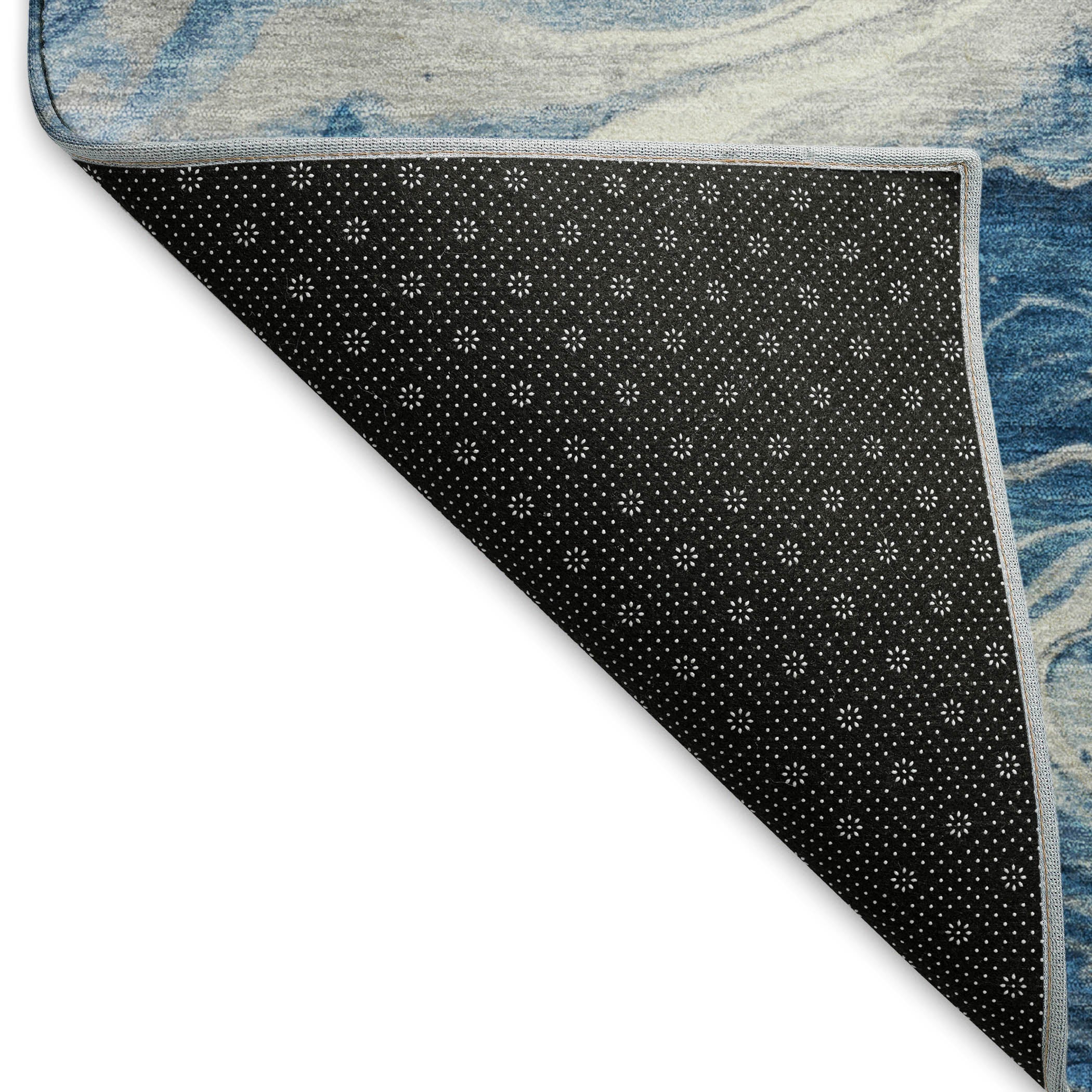 Reykjavik Machine Washable Transitional Navy Blue Rug 1'8" x 2'6" #shape_Rectangle