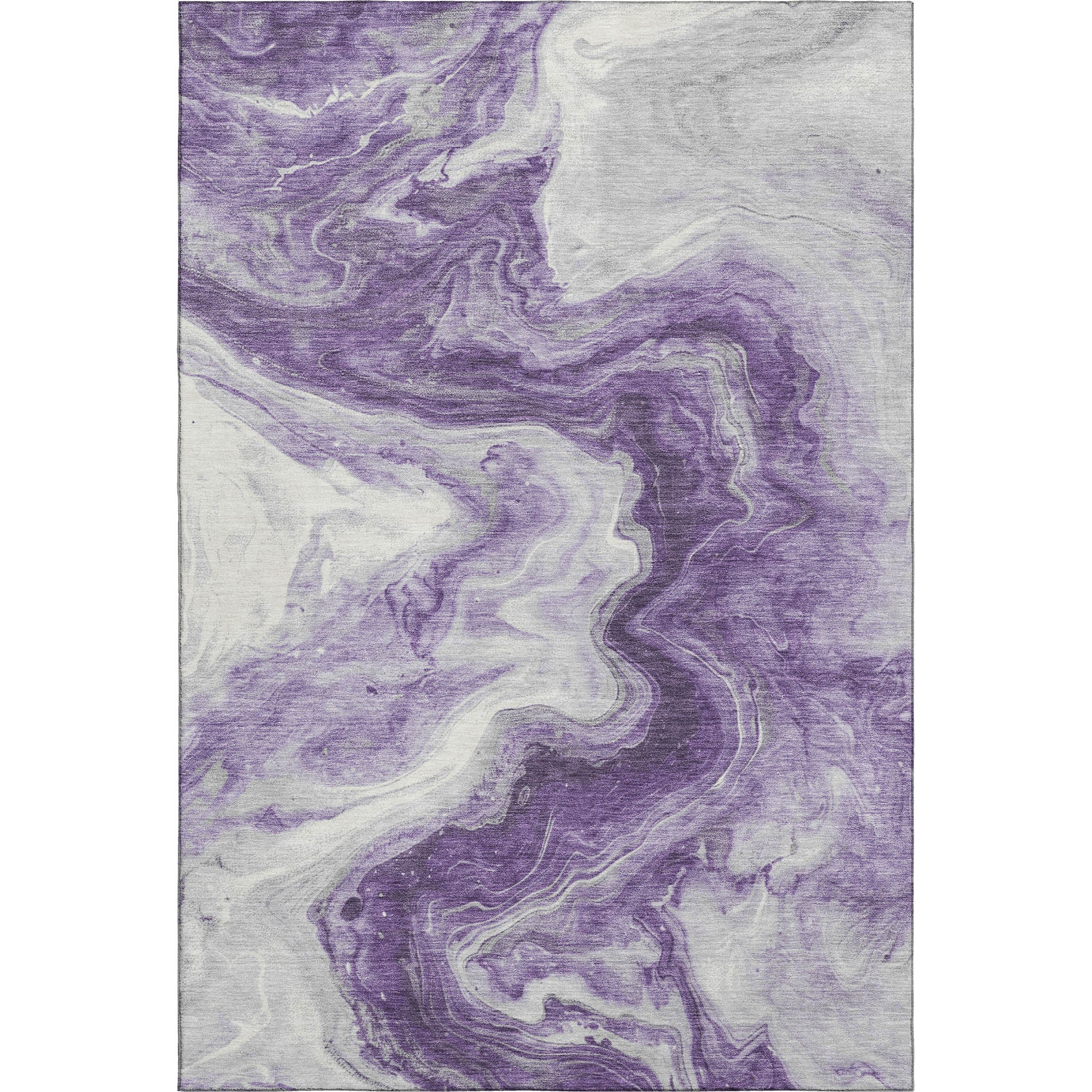 Reykjavik Machine Washable Transitional Purple Rug 2'6" x 3'10" #shape_Rectangle