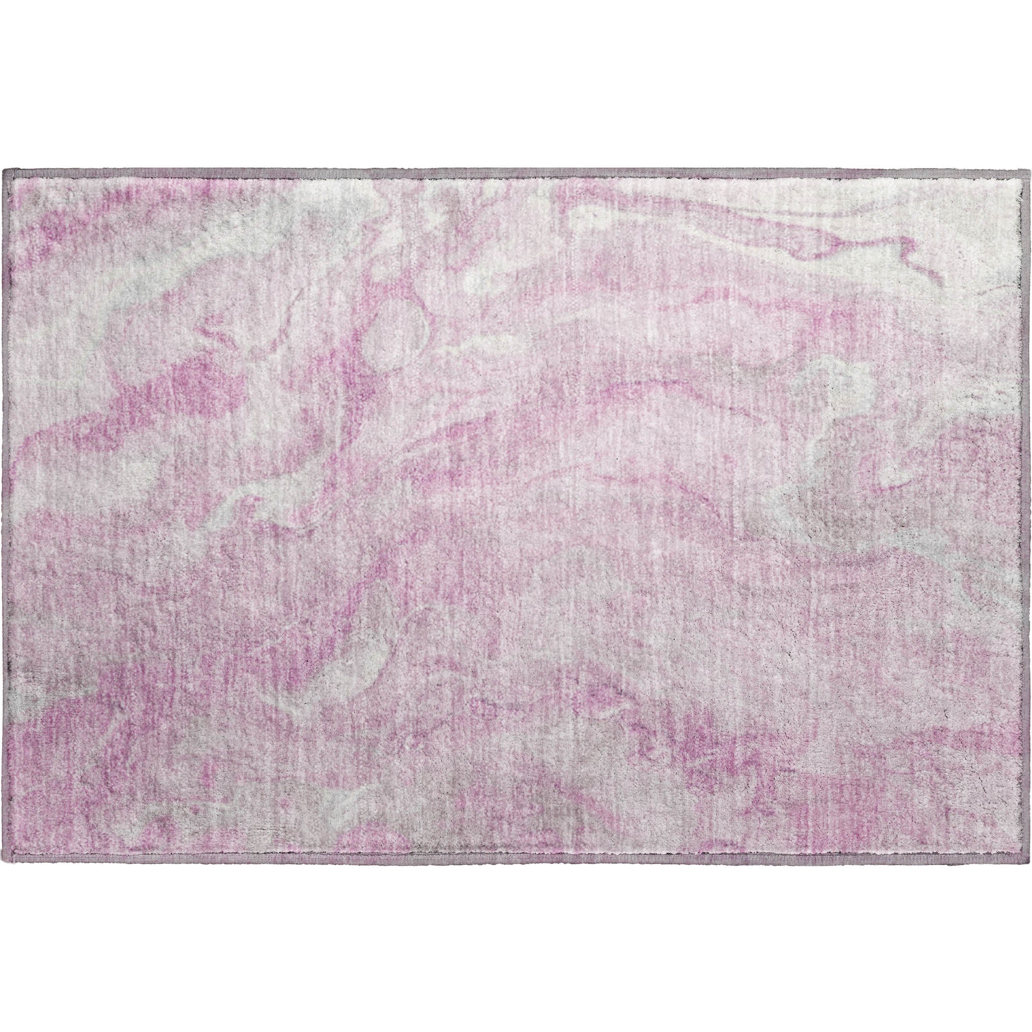Santorini Machine Washable Transitional Pink Rug 1'8" x 2'6" #shape_Rectangle