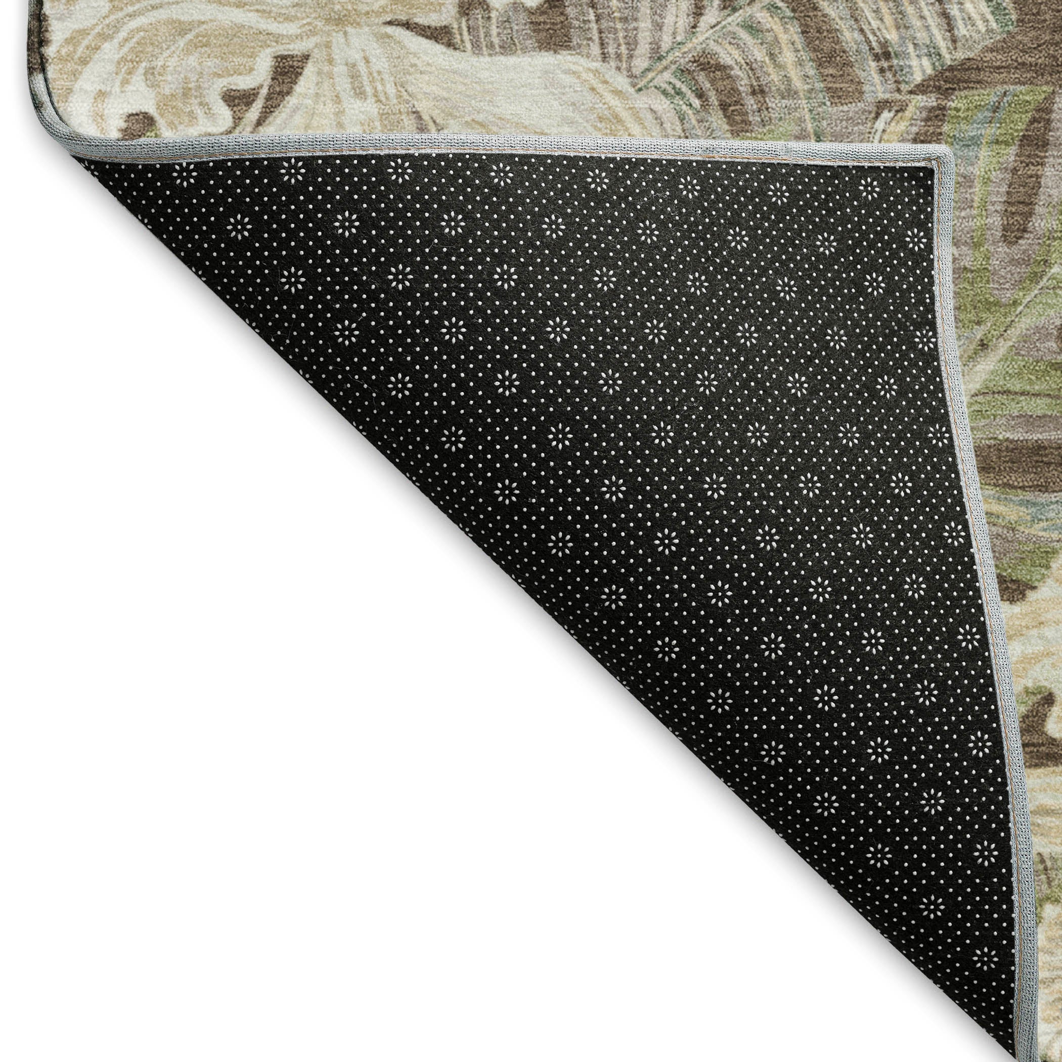Dubrovnik Machine Washable Transitional Brown Rug 1'8" x 2'6" #shape_Rectangle