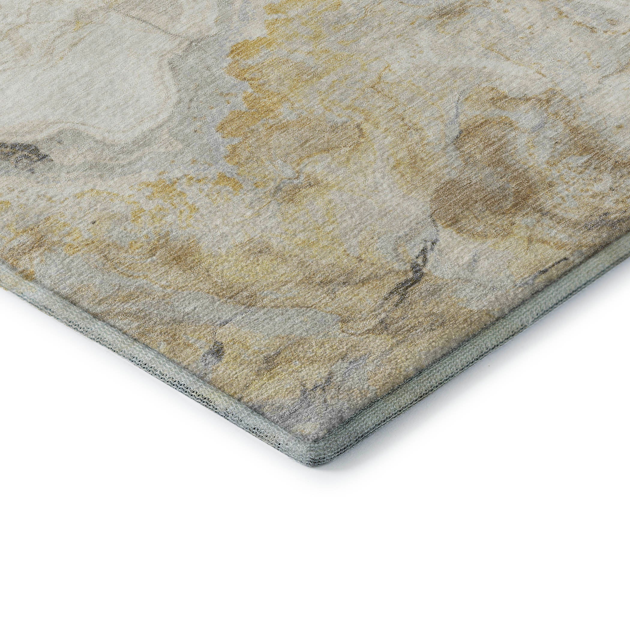 Reykjavik Machine Washable Transitional Gold Rug 1'8" x 2'6" #shape_Rectangle