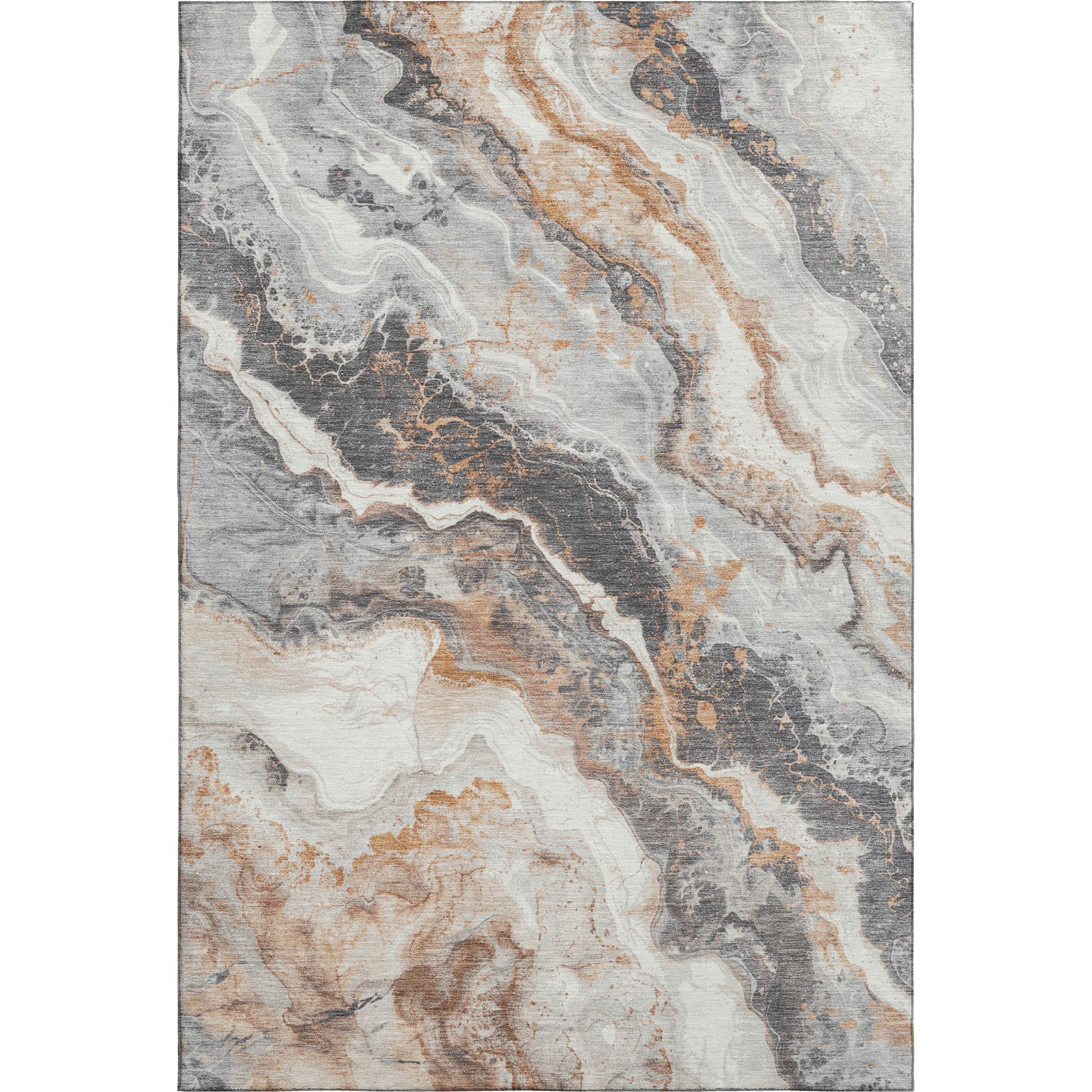 Reykjavik Machine Washable Transitional Silver Gray Rug 2'6" x 3'10" #shape_Rectangle